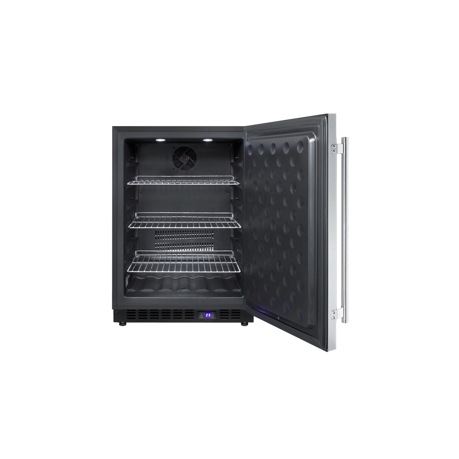 Congelador vertical sin escarcha de acero inoxidable de 4.72 pies cúbicos de Summit Appliance