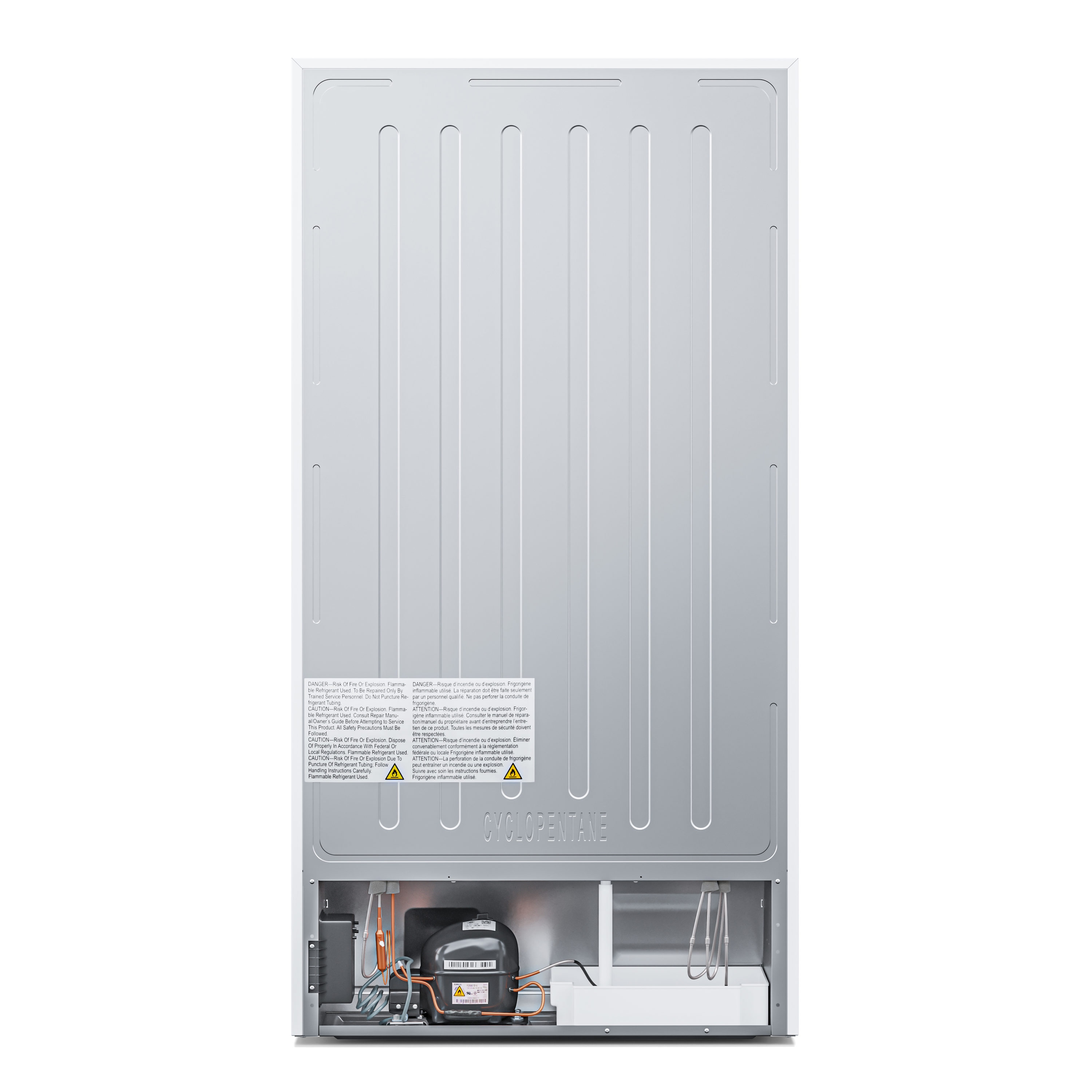 Congelador/Refrigerador Vertical Convertible KoolMore de 17 pies cúbicos listo para garaje con tecnología libre de escarcha (blanco) UF-227