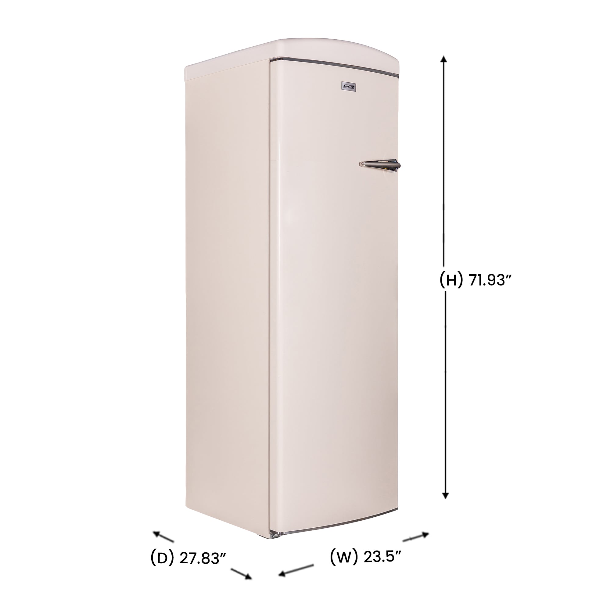 Congelador vertical convertible ConServ de 8.3 pies cúbicos sin escarcha (Crema) FF 830 C