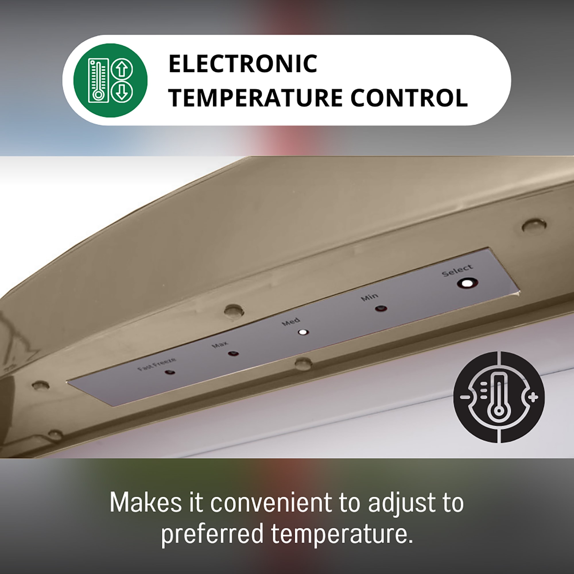 Congelador vertical convertible ConServ de 8.3 pies cúbicos sin escarcha (Crema) FF 830 C