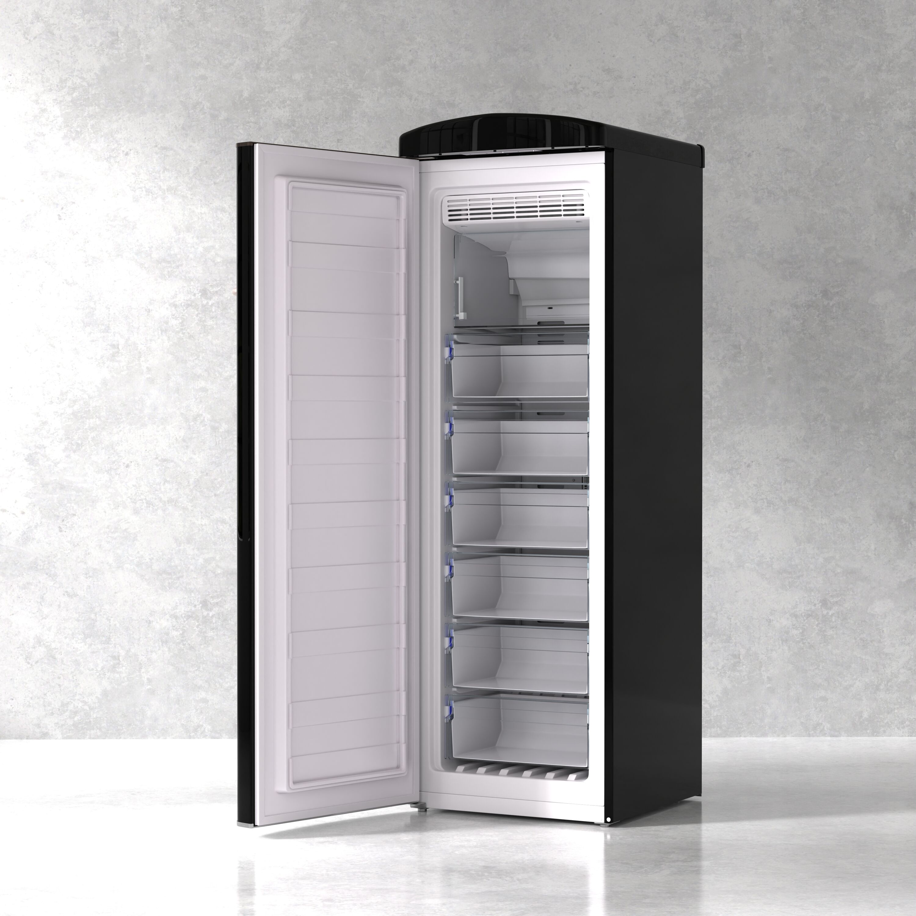 Congelador/Refrigerador vertical convertible ConServ de 8.3 pies cúbicos sin escarcha (negro) FF 830 B
