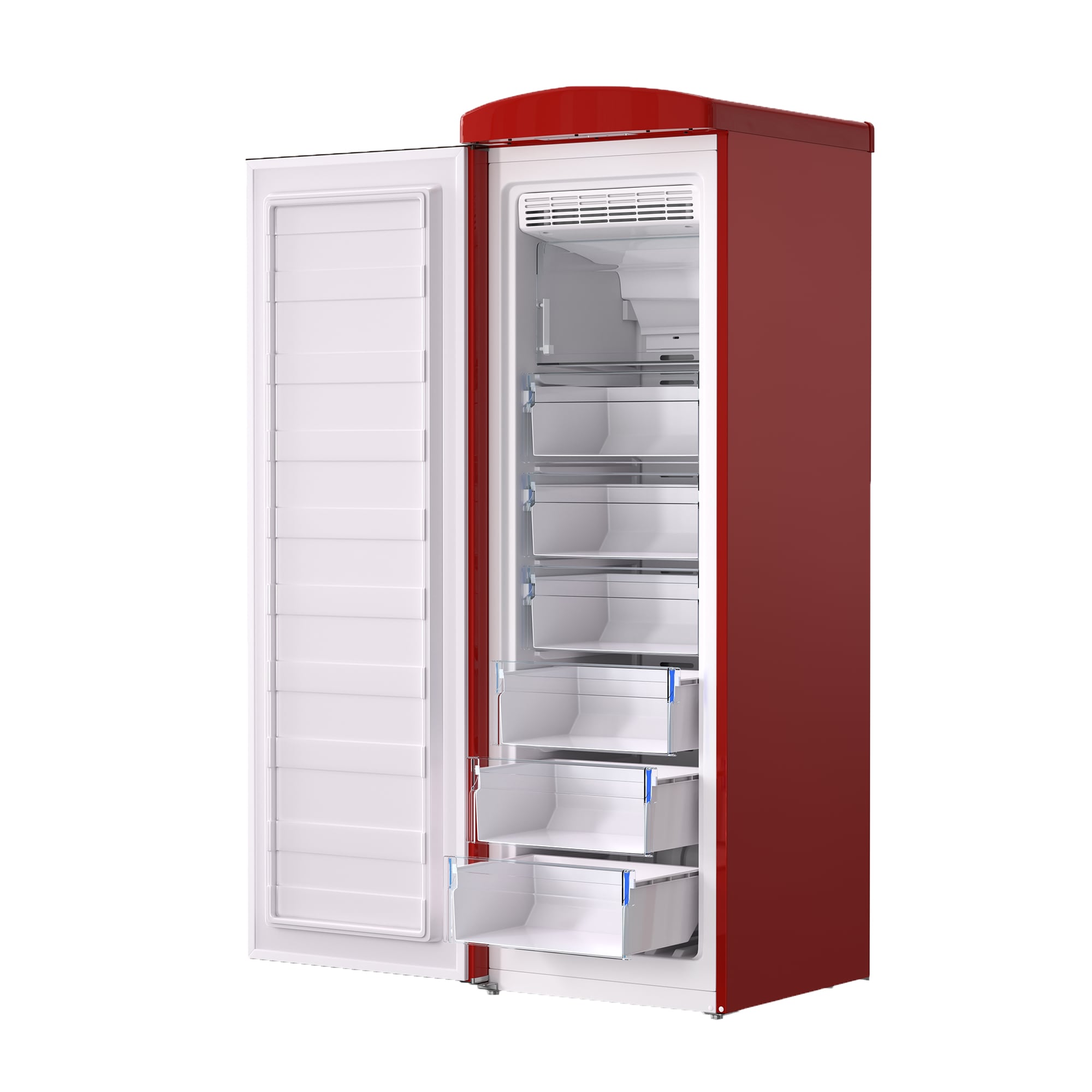 Congelador/Refrigerador Vertical Convertible ConServ 8.3 pies cúbicos sin escarcha (Rojo) FF 830 R