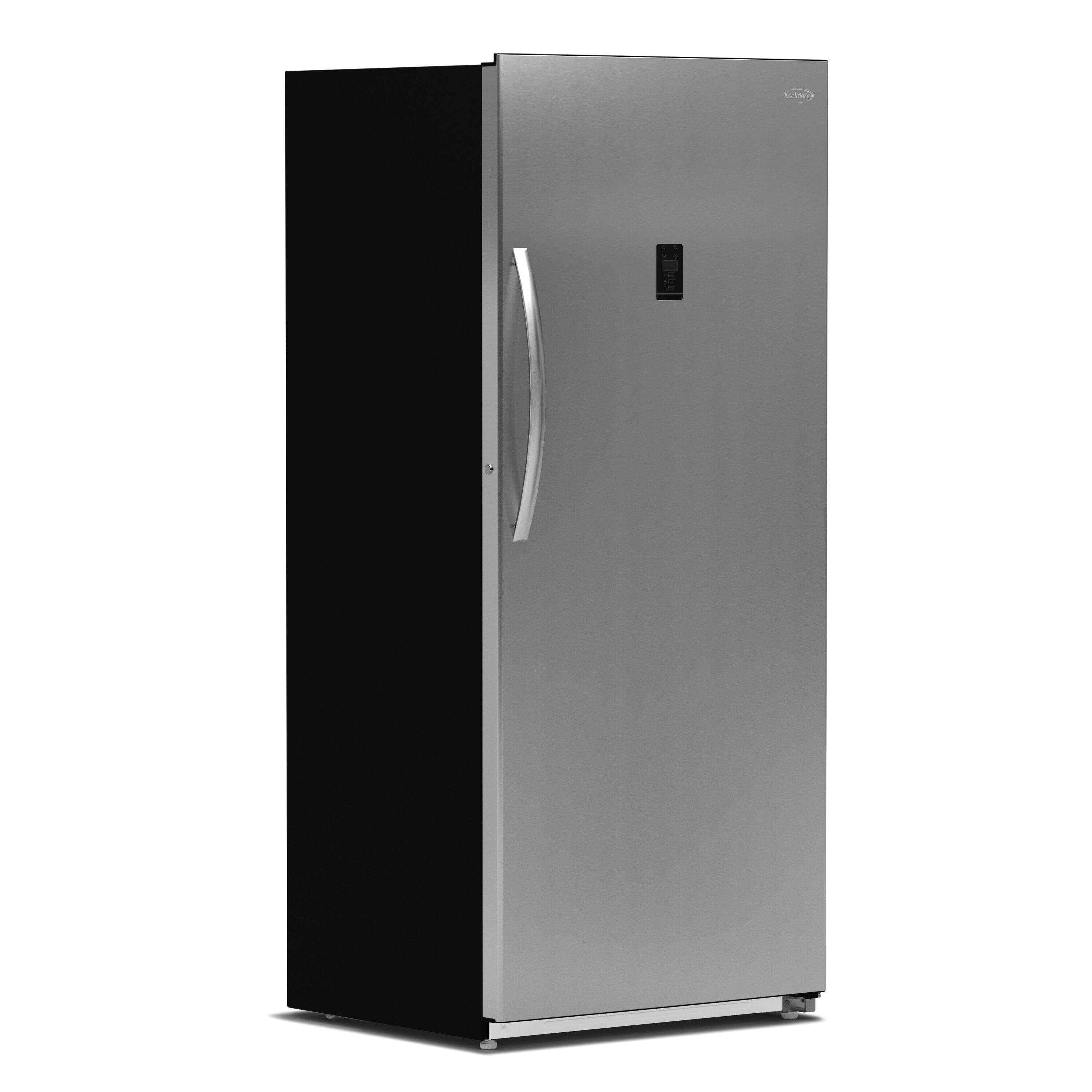 Congelador/Refrigerador Vertical Convertible KoolMore de 21 pies cúbicos, sin escarcha, en color plateado, Certificado ENERGY STAR KM-RUF-21S.