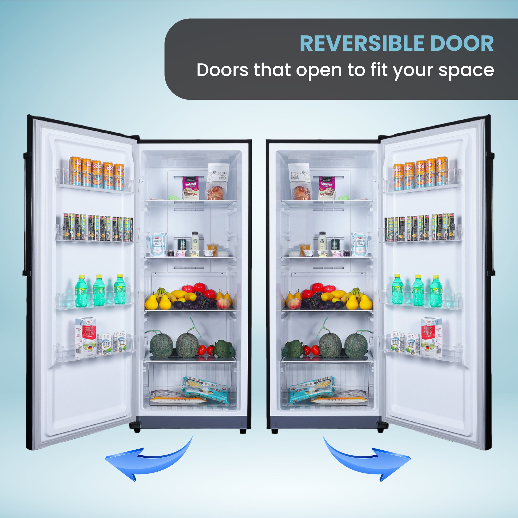 Congelador/Refrigerador Vertical Convertible ConServ de 14 pies cúbicos, listo para el garaje, sin escarcha (negro) Certificado ENERGY STAR FR1400 BREV