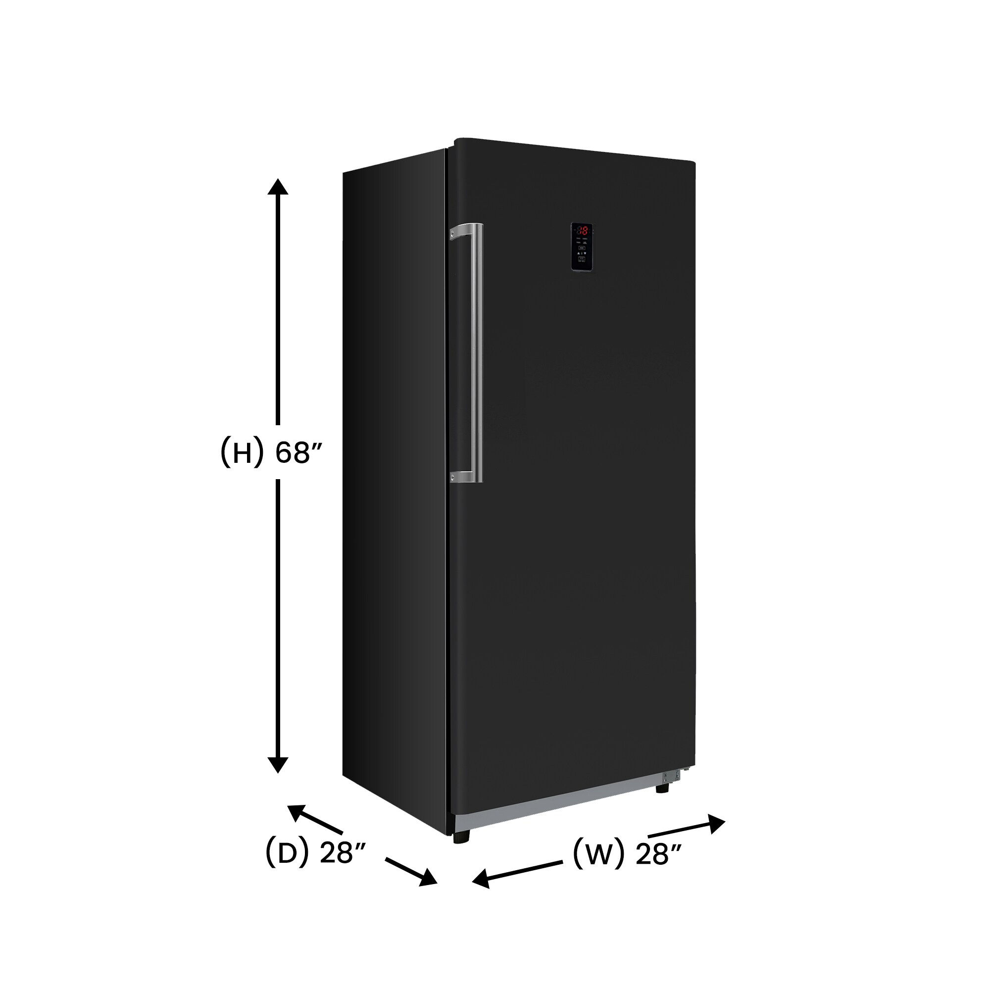 Congelador/Refrigerador Vertical Convertible ConServ de 14 pies cúbicos, listo para el garaje, sin escarcha (negro) Certificado ENERGY STAR FR1400 BREV
