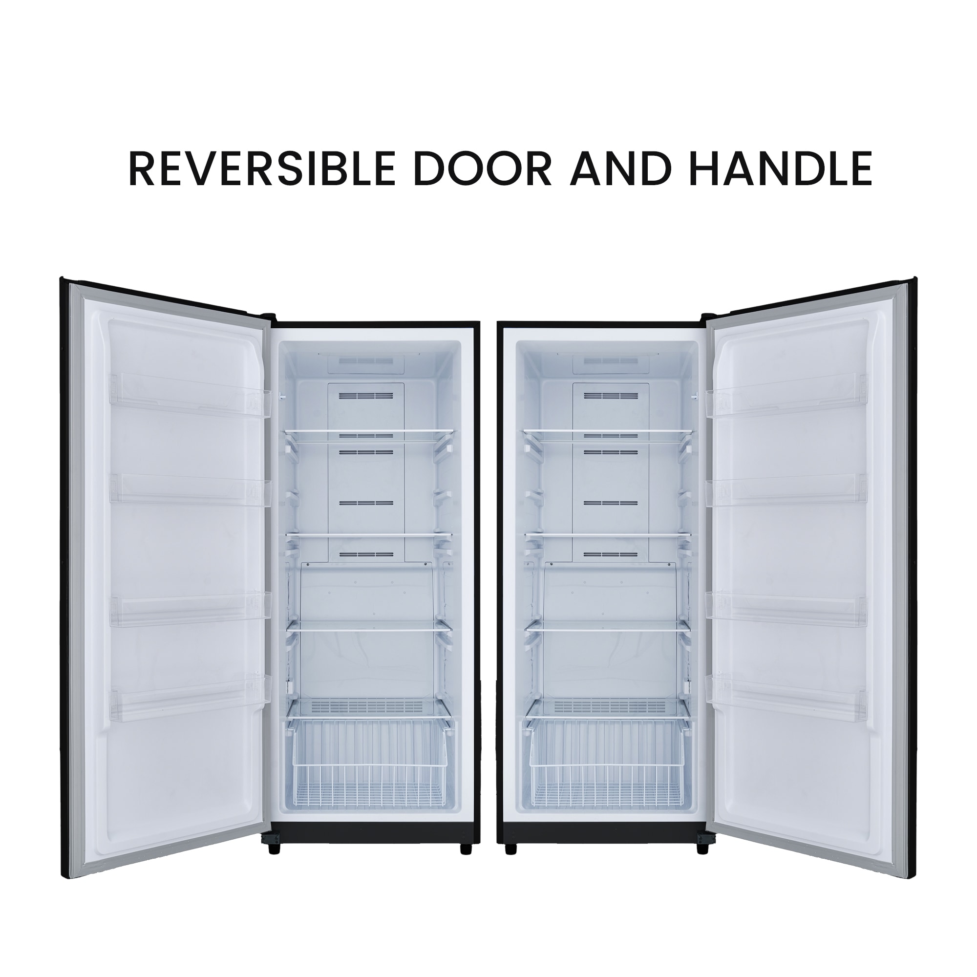Congelador/Refrigerador Vertical Convertible ConServ de 17 pies cúbicos, listo para el garaje, sin escarcha (Negro) Certificado ENERGY STAR FR1700 BREV
