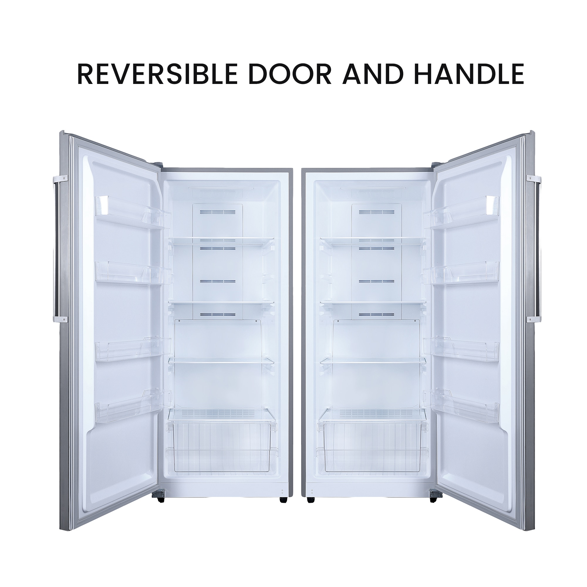 Congelador/Refrigerador vertical convertible ConServ de 14 pies cúbicos listo para el garaje, sin escarcha (acero inoxidable) Certificado por ENERGY STAR FR1400 SREV