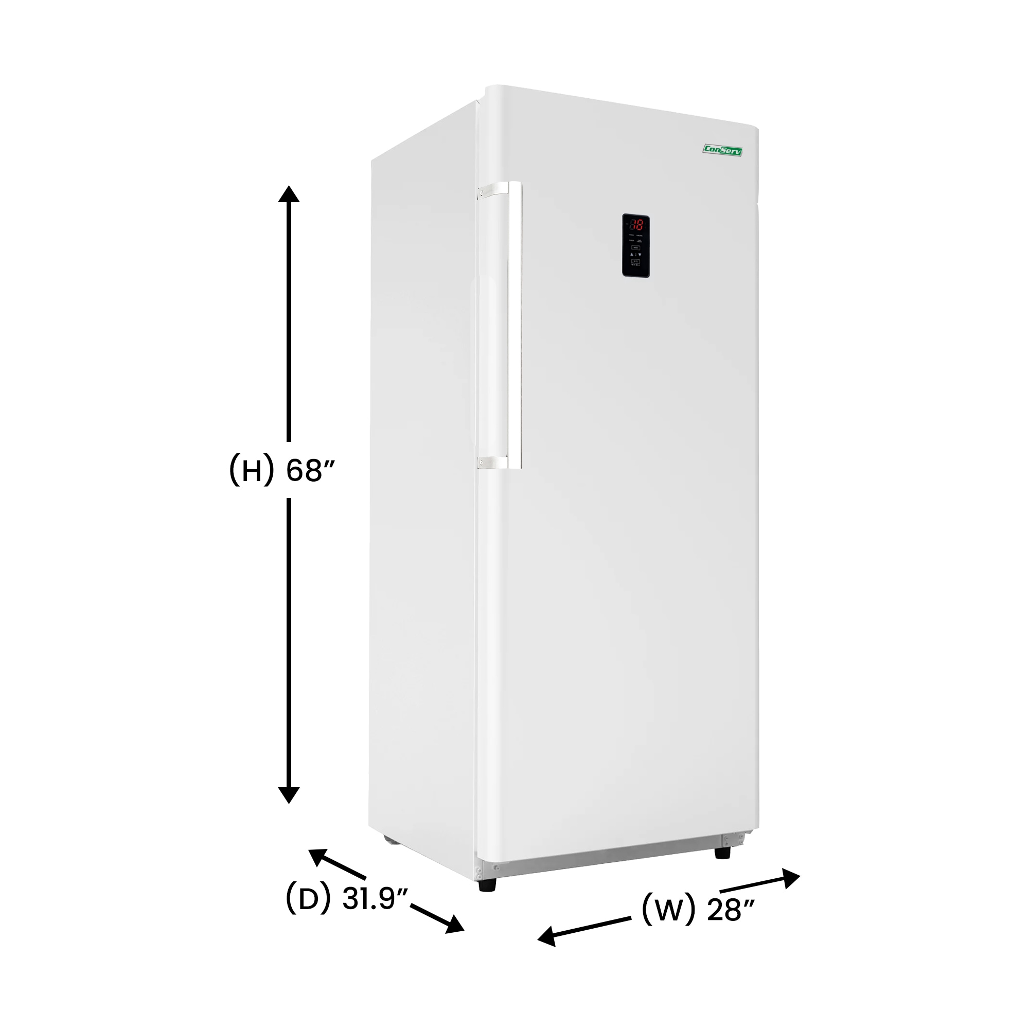 Congelador/Refrigerador Vertical Convertible ConServ de 17 pies cúbicos Listo para Garage, Libre de Escarcha (Blanco) Certificado ENERGY STAR FR1700 WREV