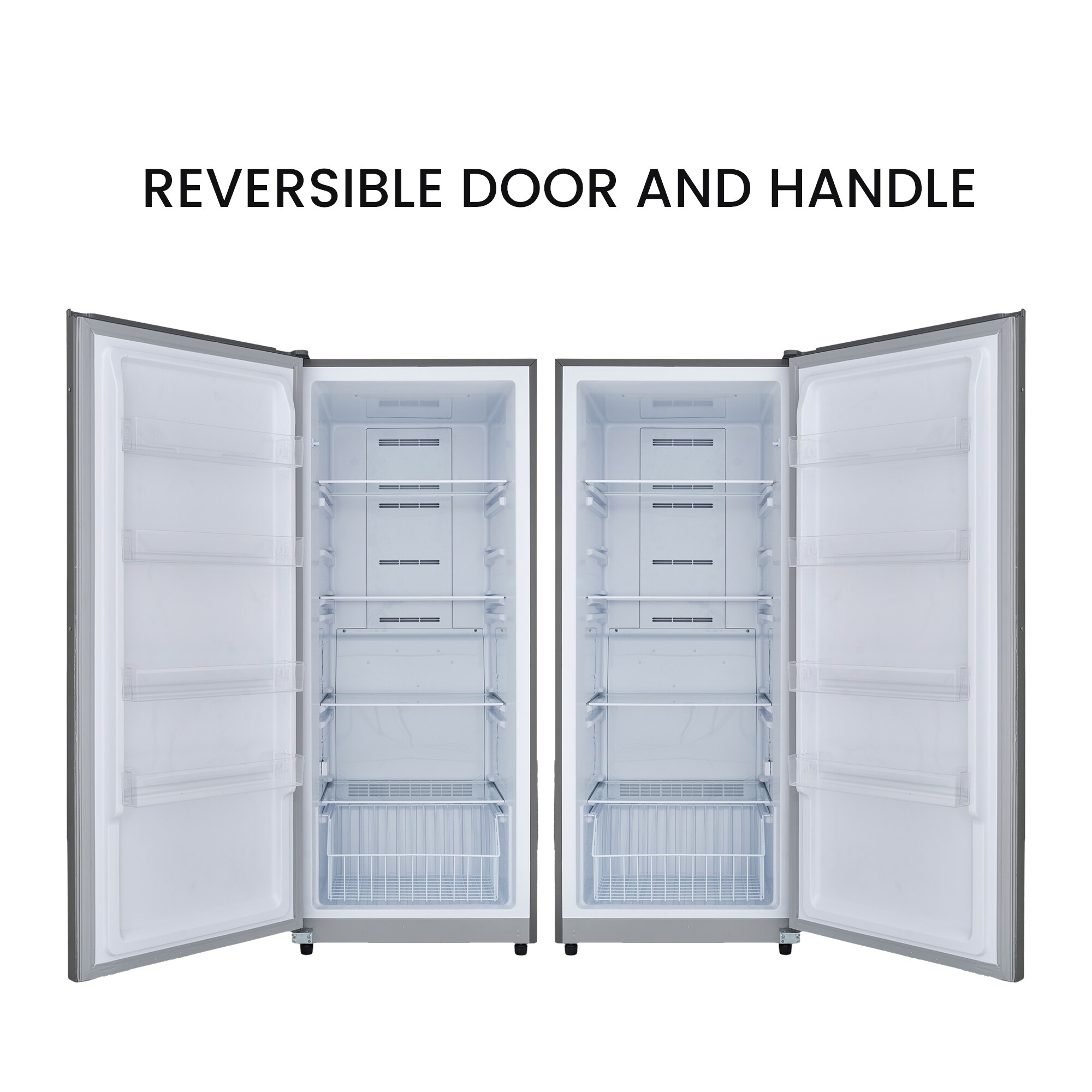 Congelador/Refrigerador vertical convertible ConServ de 17 pies cúbicos listo para garaje, sin escarcha (acero inoxidable) Certificado ENERGY STAR FR1700 SREV.