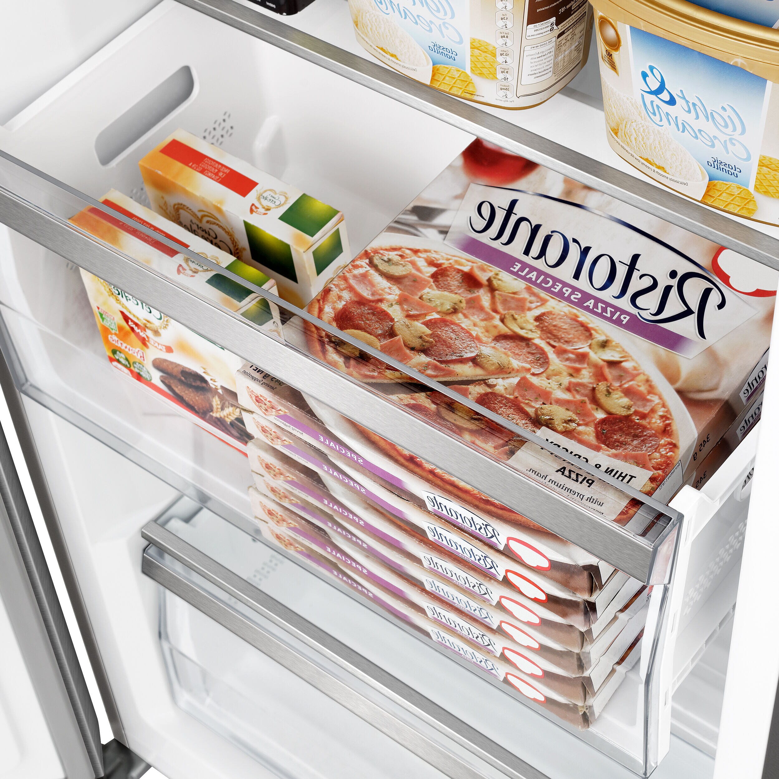 Congelador/Refrigerador Vertical Convertible FORNO Maderno de 13.6 pies cúbicos congelador vertical libre de escarcha (Acero inoxidable) Certificado ENERGY STAR FFFFD1722-32LS