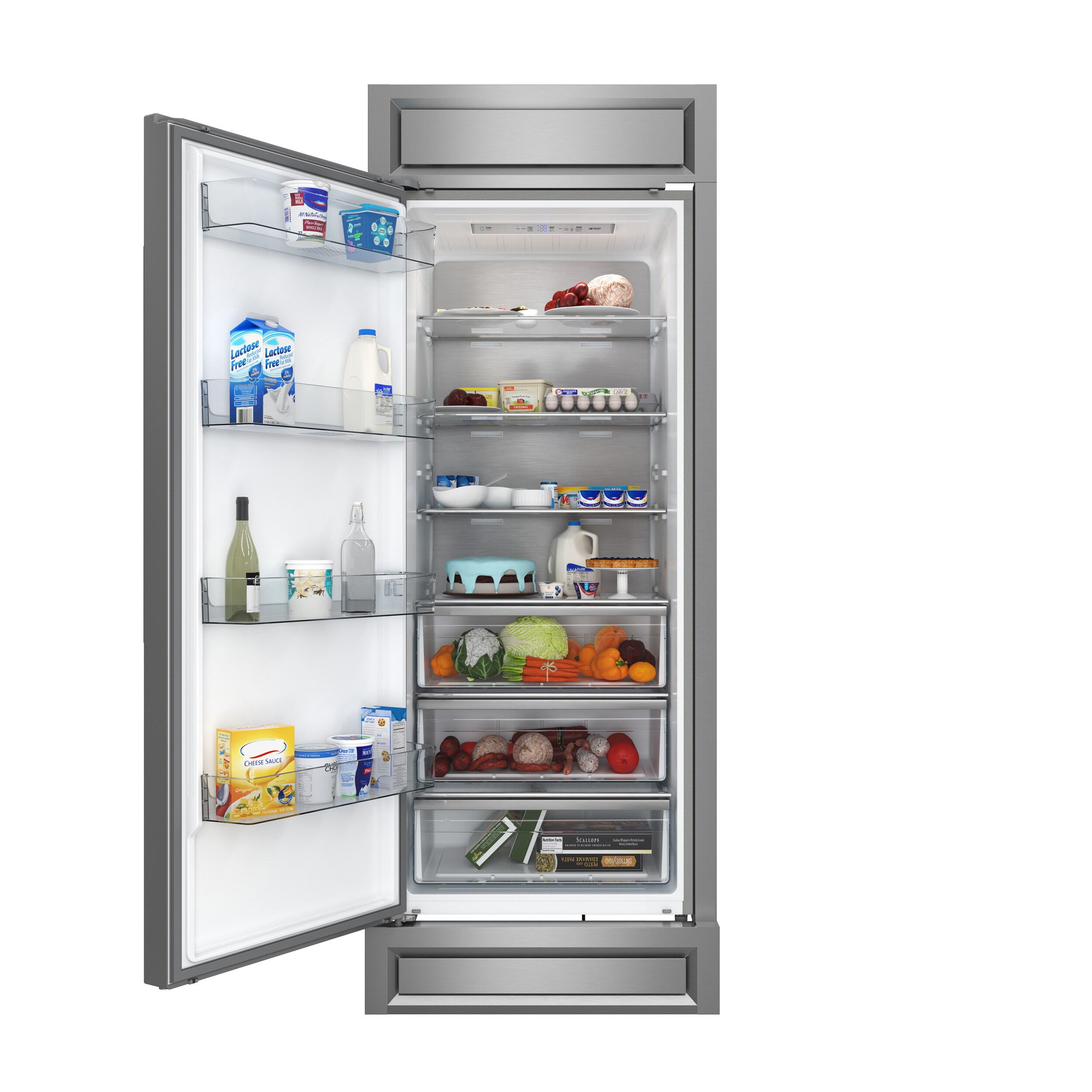 Congelador/Refrigerador Vertical Convertible FORNO Maderno de 13.6 pies cúbicos congelador vertical libre de escarcha (Acero inoxidable) Certificado ENERGY STAR FFFFD1722-32LS
