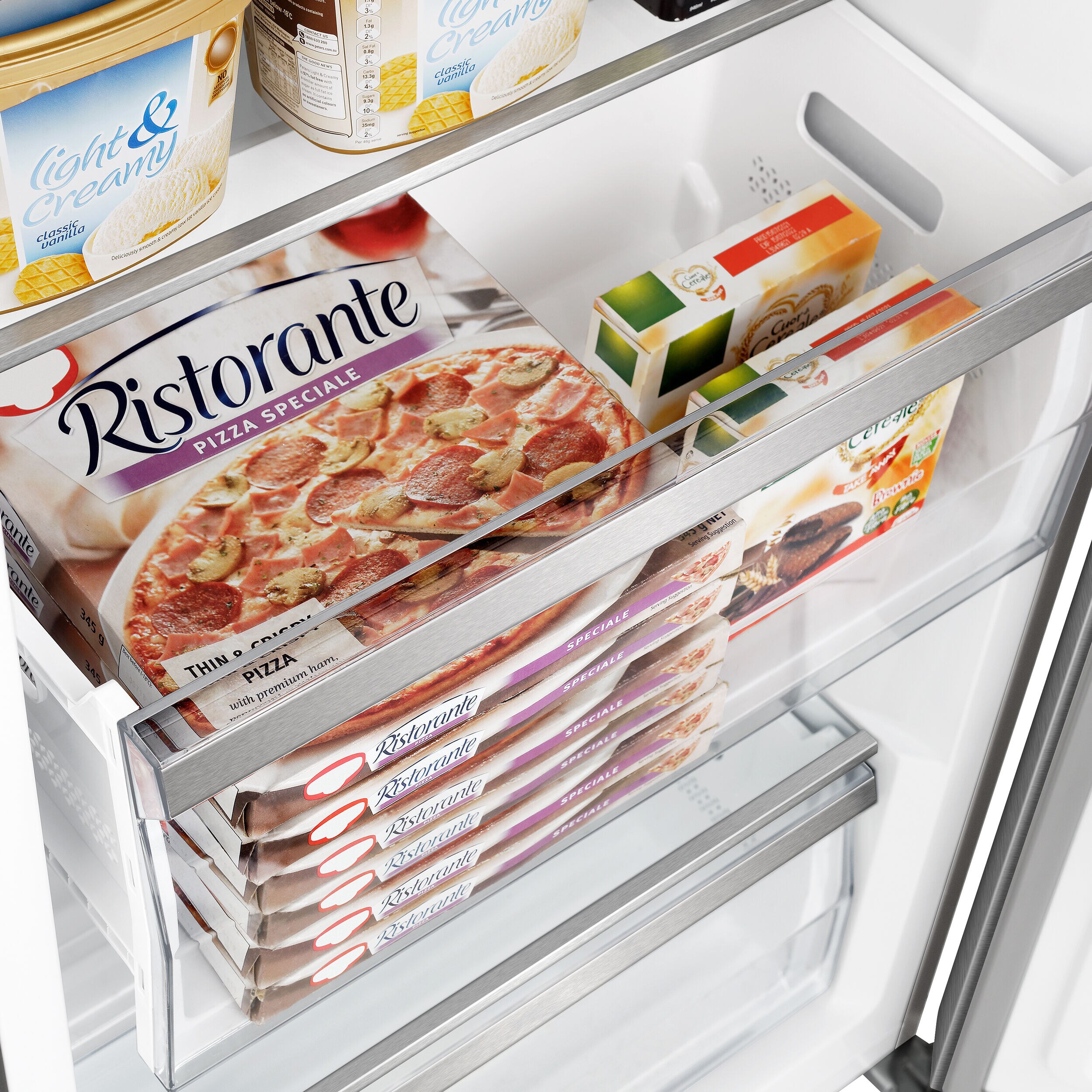 Congelador/Refrigerador Vertical Convertible FORNO Maderno de 13.6 pies cúbicos sin escarcha (Acero Inoxidable) Certificado ENERGY STAR FFFFD1722-32RS