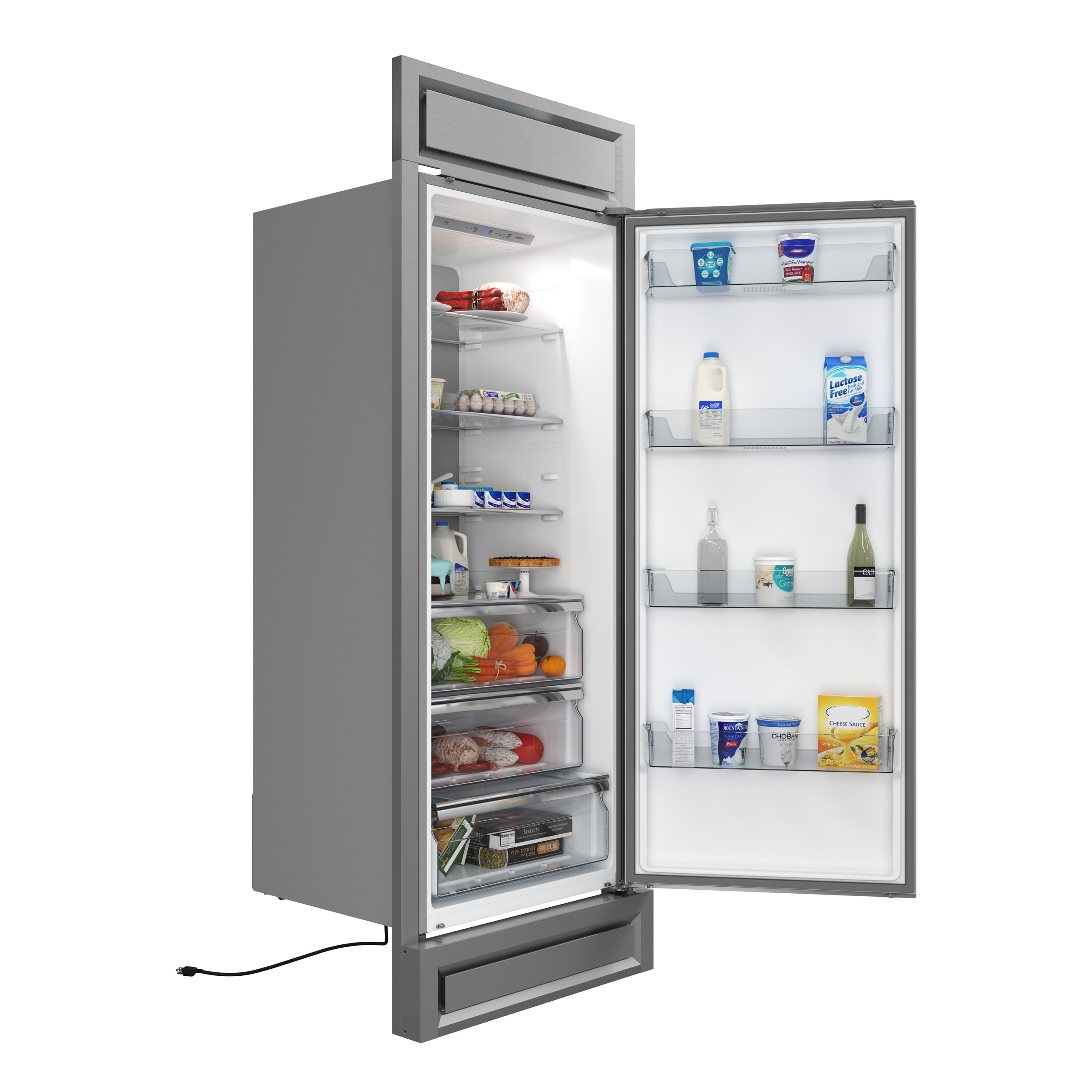 Congelador/Refrigerador Vertical Convertible FORNO Maderno de 13.6 pies cúbicos sin escarcha (Acero Inoxidable) Certificado ENERGY STAR FFFFD1722-32RS