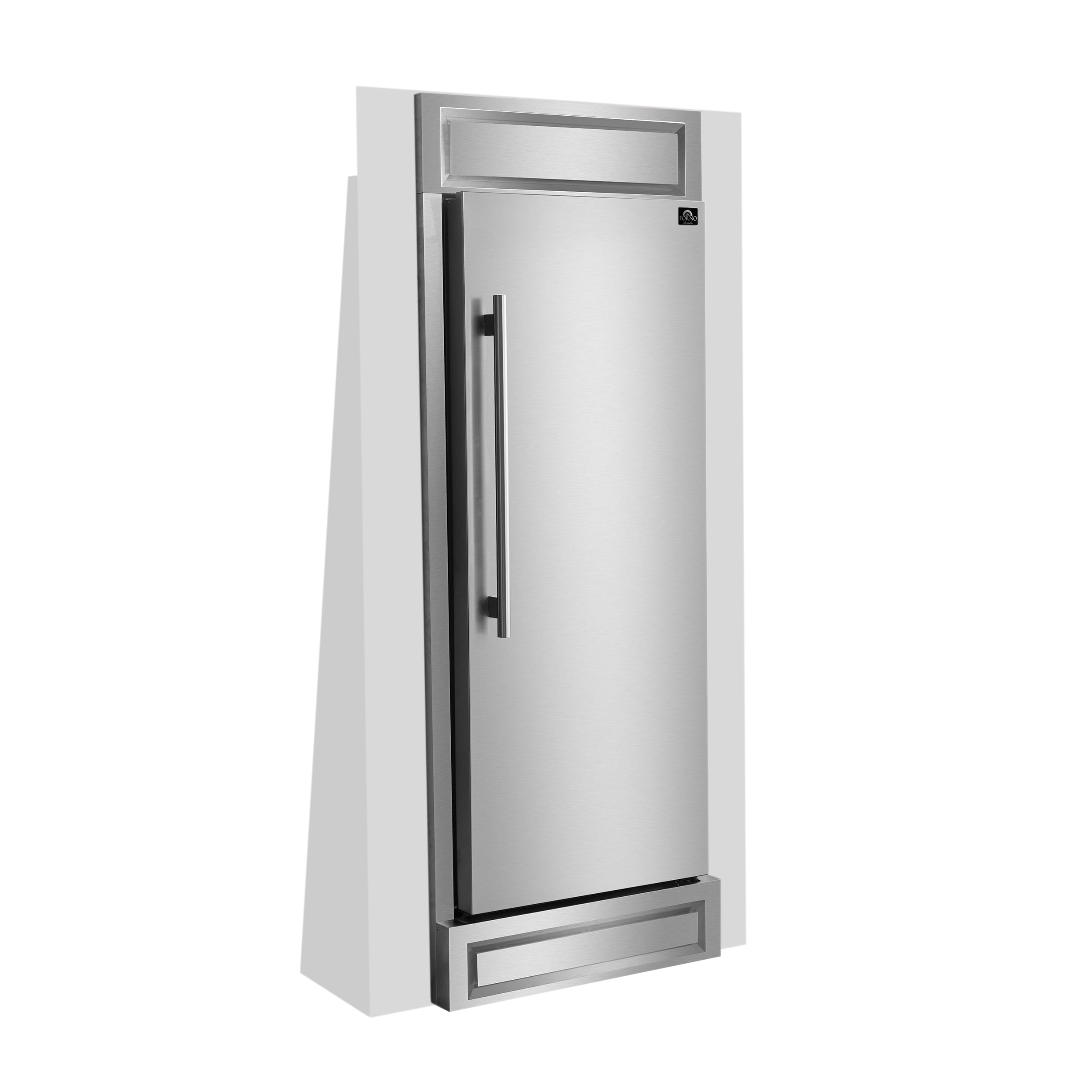 Congelador/Refrigerador Vertical Convertible FORNO Maderno de 13.6 pies cúbicos sin escarcha (Acero Inoxidable) Certificado ENERGY STAR FFFFD1722-32RS
