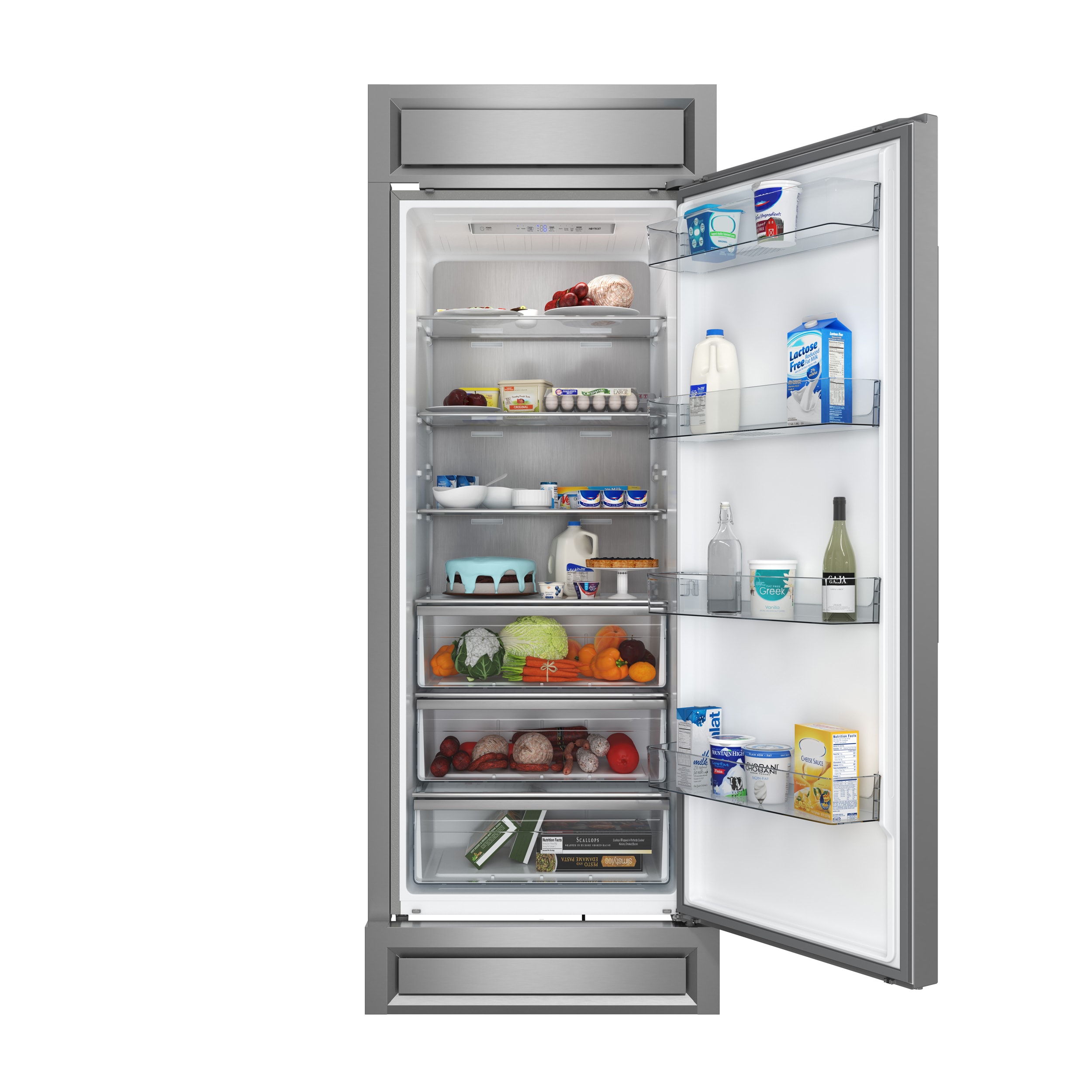 Congelador/Refrigerador Vertical Convertible FORNO Maderno de 13.6 pies cúbicos sin escarcha (Acero Inoxidable) Certificado ENERGY STAR FFFFD1722-32RS