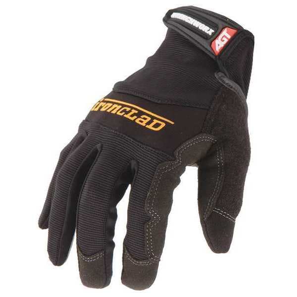 Guantes para mecánicos Ironclad Performance Wear, M, negro, nylon/spandex acanalado - WWX2-03-M