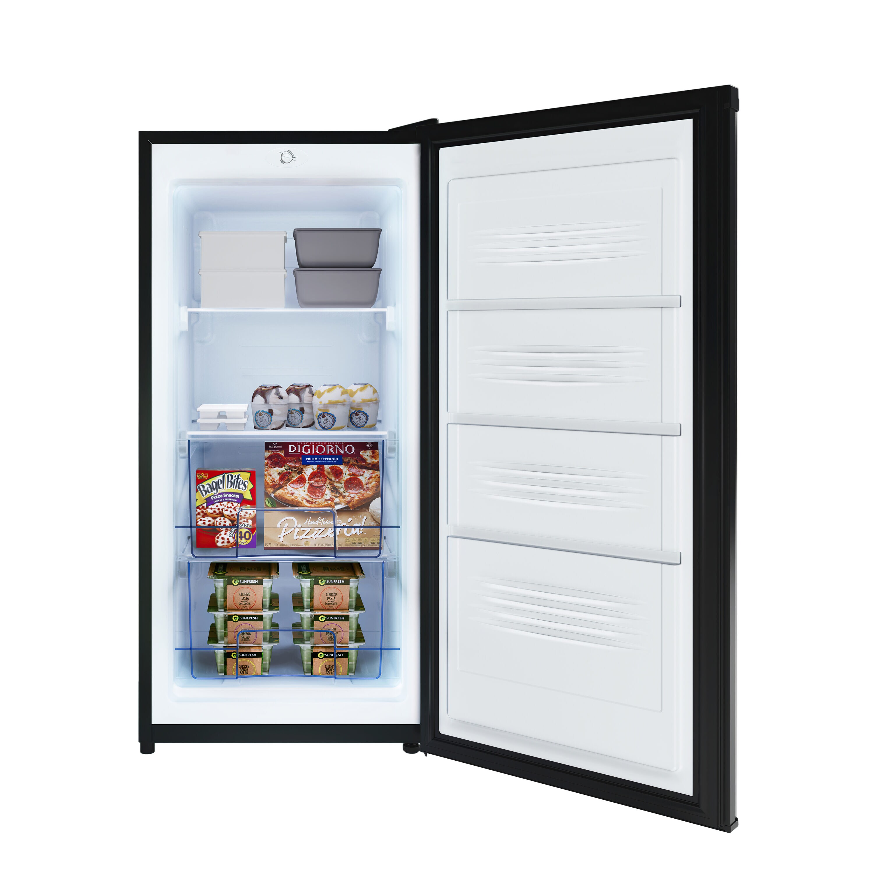 Congelador/Refrigerador Vertical Convertible KoolMore 4.2 pies cúbicos (Negro)