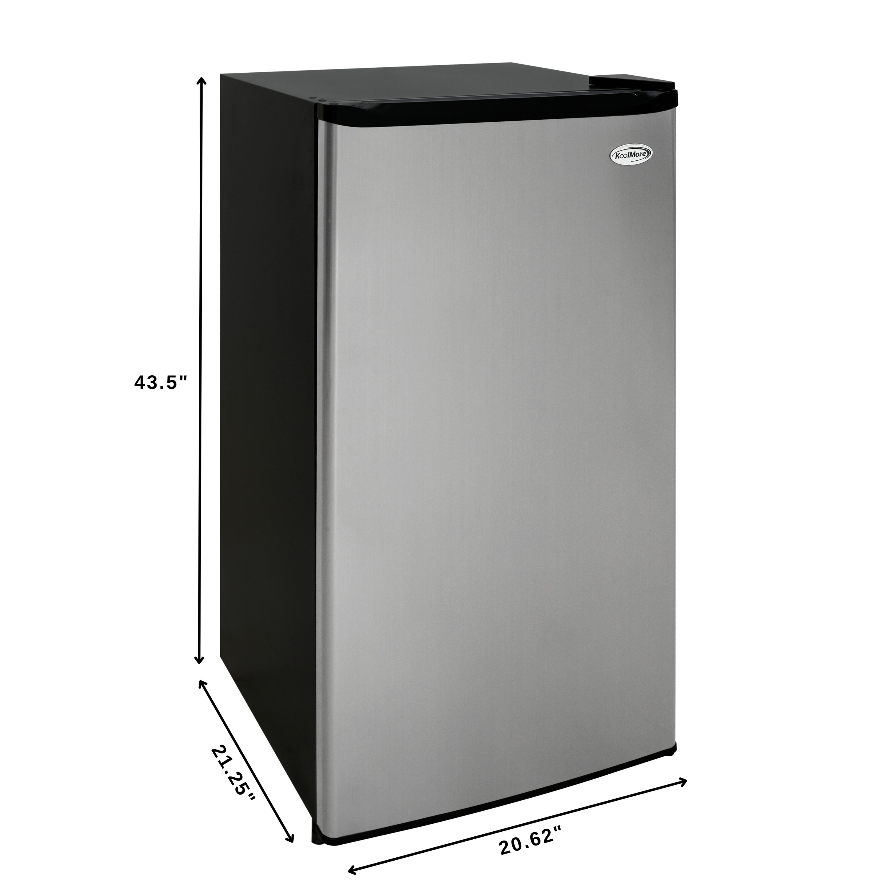 Congelador/Refrigerador Vertical Convertible KoolMore 4.2 pies cúbicos (Negro)