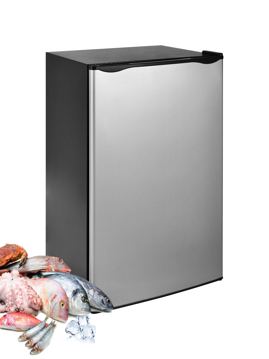 Congelador/Refrigerador Vertical Convertible Jeremy Cass de 3.2 pies cúbicos (plata) AGJLWLING01