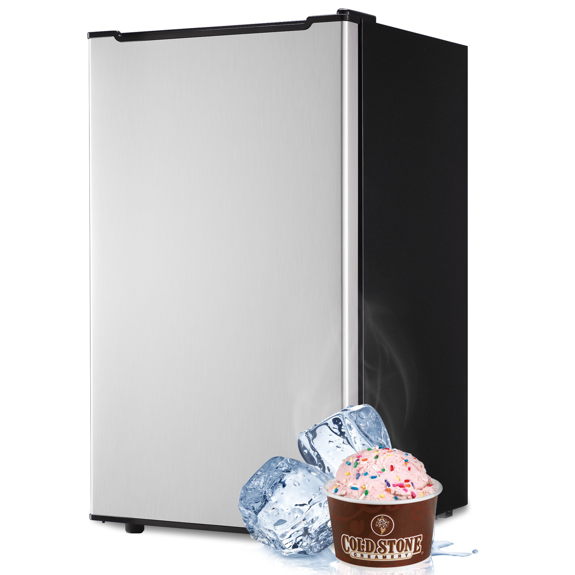 Congelador/Refrigerador Vertical Convertible Jeremy Cass de 2.8 pies cúbicos (Plateado)
