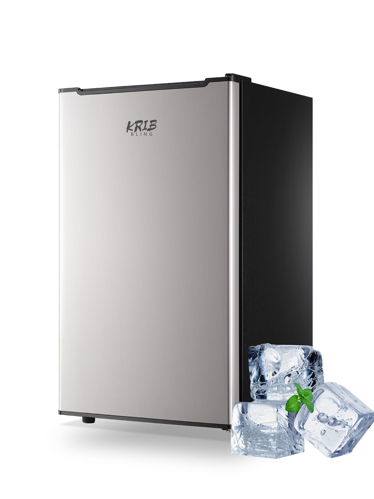 Congelador/Refrigerador Vertical Convertible Jeremy Cass de 2.8 pies cúbicos (Plateado)