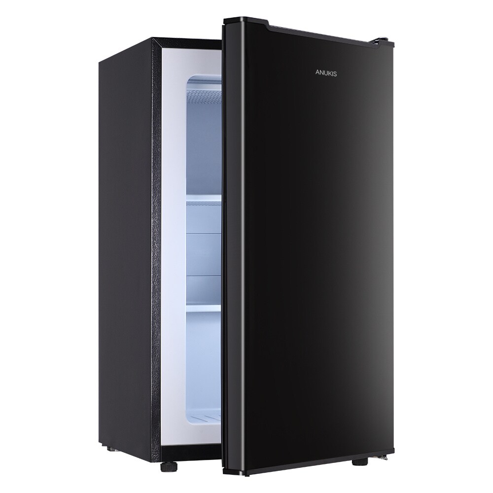 Congelador/Refrigerador Vertical Convertible Jeremy Cass de 2.8 pies cúbicos (Negro) GJLWASH44