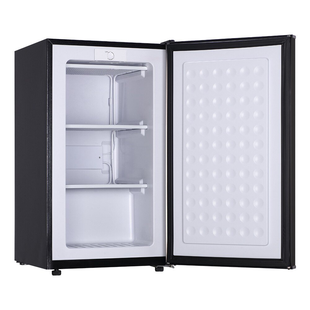 Congelador/Refrigerador Vertical Convertible Jeremy Cass de 2.8 pies cúbicos (Negro) GJLWASH44