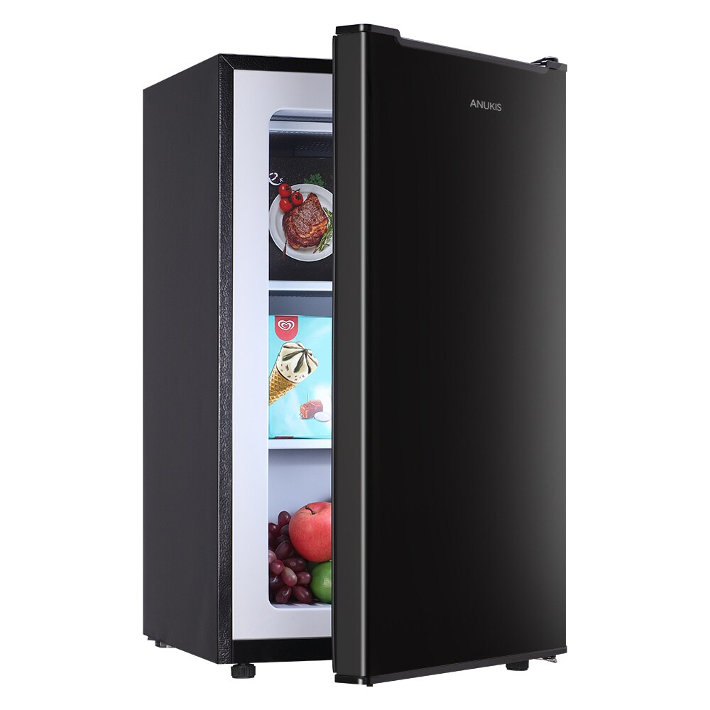 Congelador/Refrigerador Vertical Convertible Jeremy Cass de 2.8 pies cúbicos (Negro) GJLWASH44