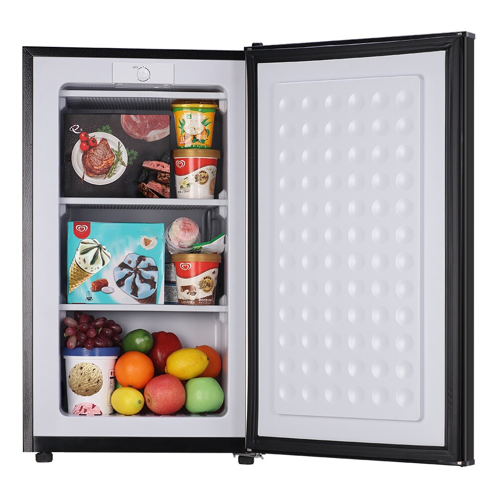 Congelador/Refrigerador Vertical Convertible Jeremy Cass de 2.8 pies cúbicos (Negro) GJLWASH44