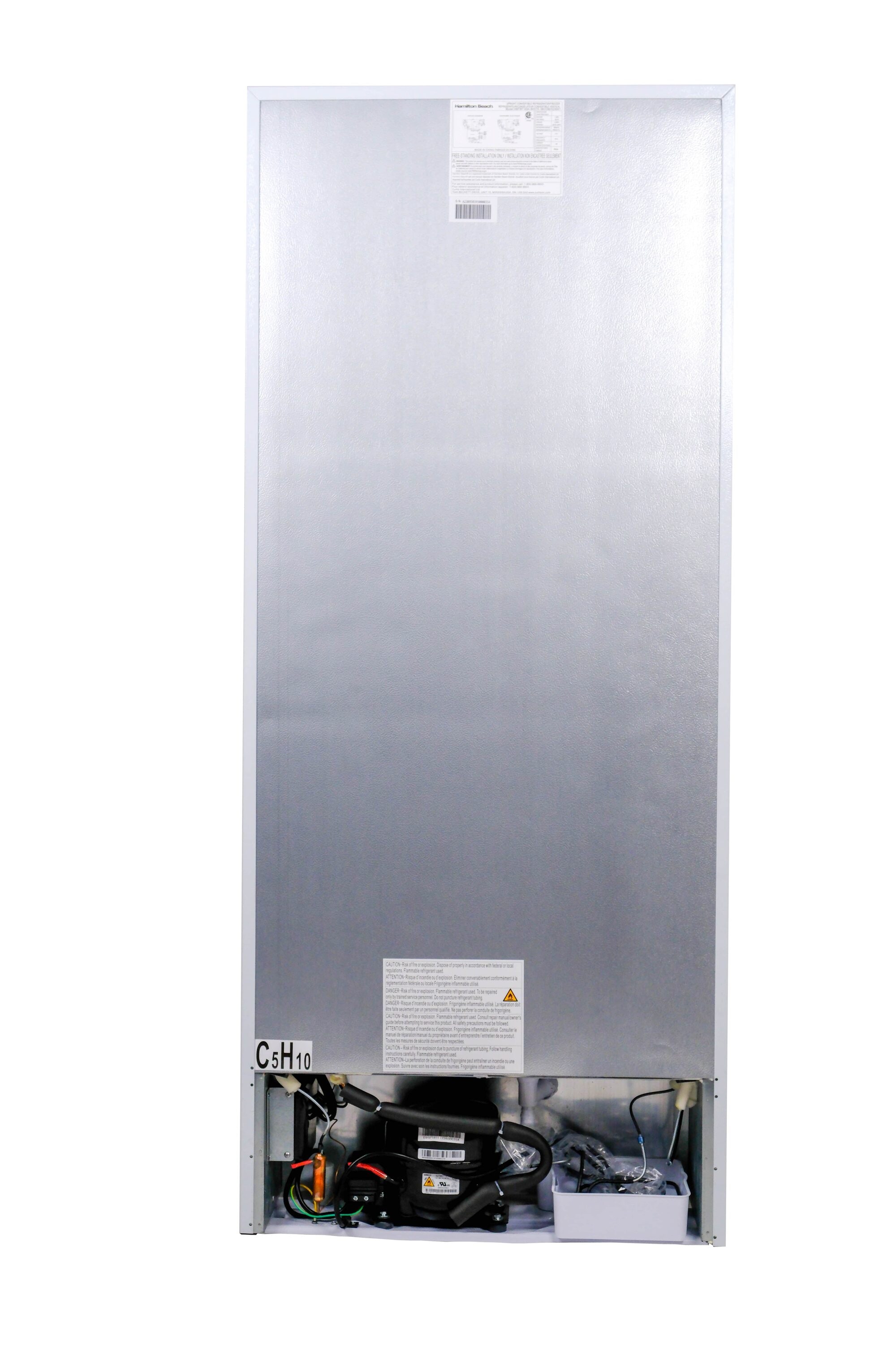 Congelador/Refrigerador Vertical Convertible Hamilton Beach de 14 pies cúbicos, listo para garaje, congelador vertical sin escarcha (Blanco) HBFRF1494-BLANCO