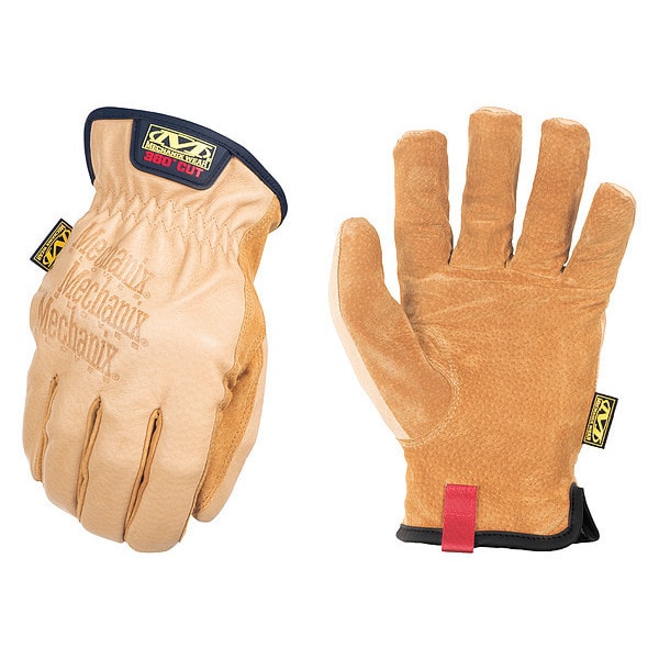 Guantes de mecánico Mechanix Wear, L, Marrón, Cuero DuraHide - LD-C75-010