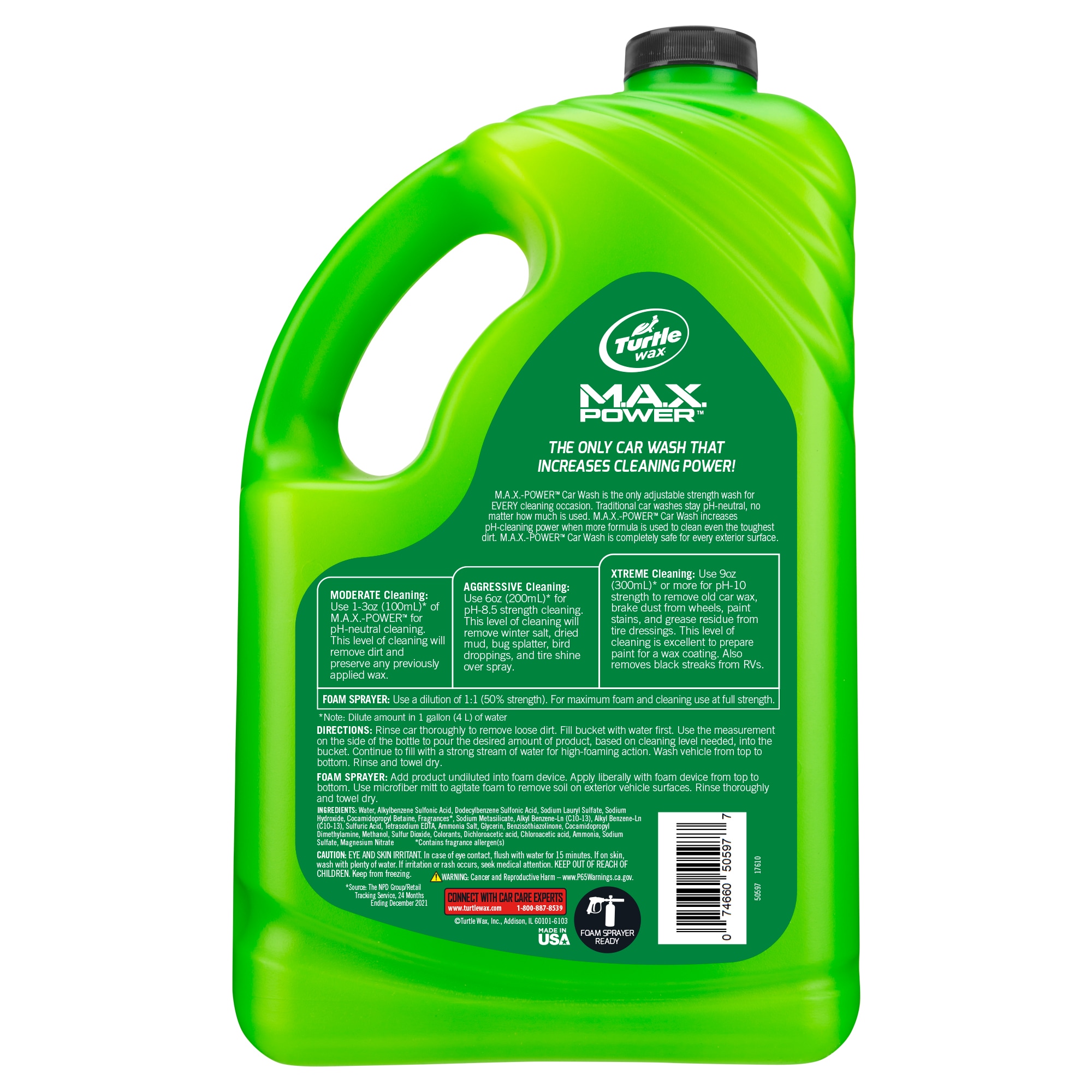 Líquido de lavado para exterior de automóvil de 100 onzas fluidas