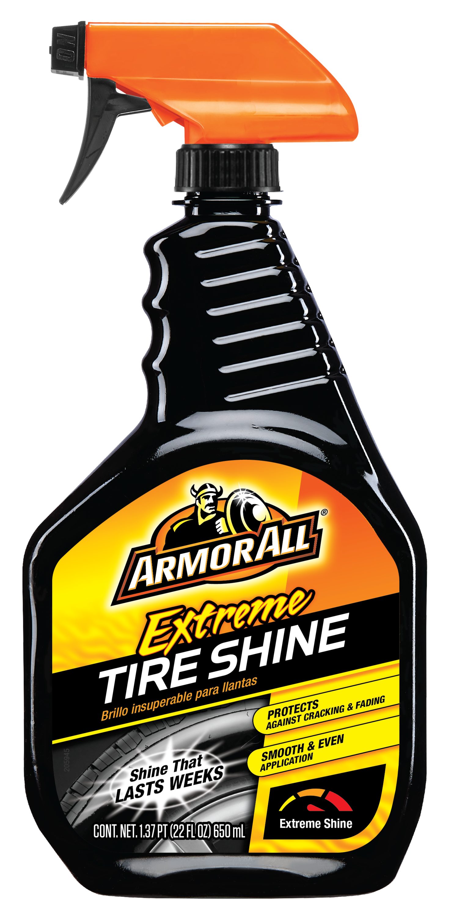 Brillo Extremo para Llantas Armor All en Aerosol 22 Onzas Líquidas, Limpieza Exterior de Autos 14373B