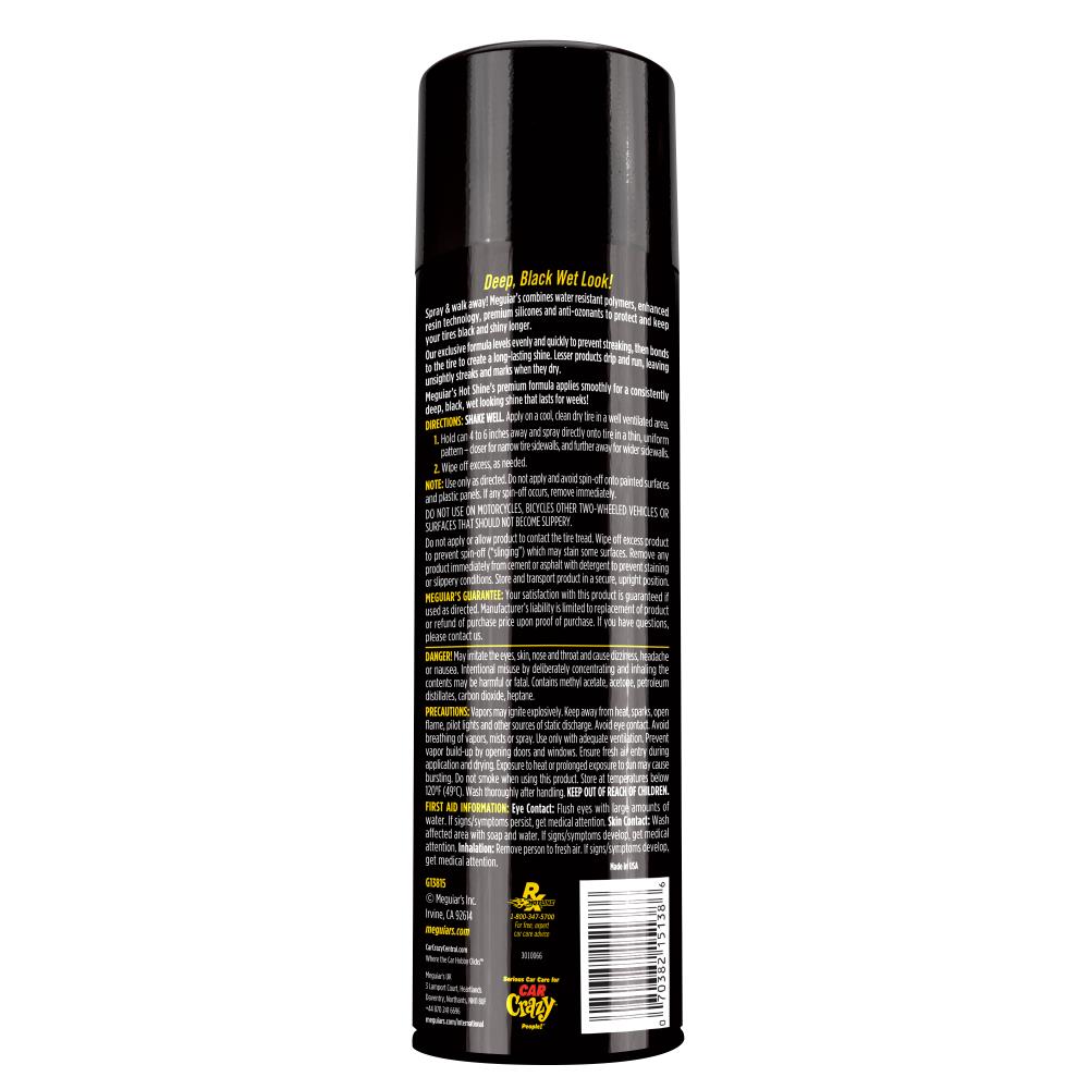 Meguiar's Brillo Caliente para Llantas 15 Onzas Lavado Exterior de Carro G13815
