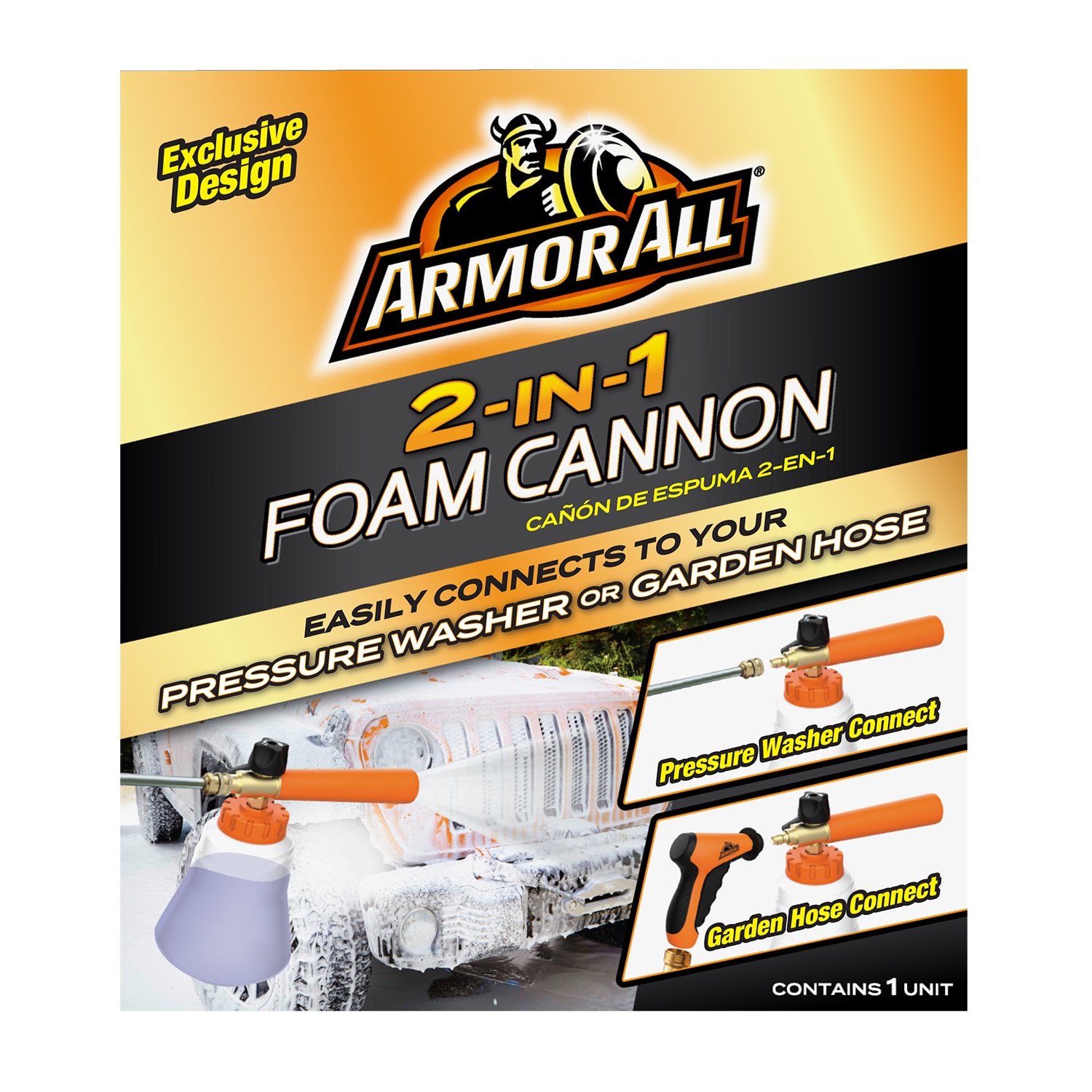 Cañón de Espuma 2 en 1 de Armor All para Lavado Exterior de Autos - 1 Pieza