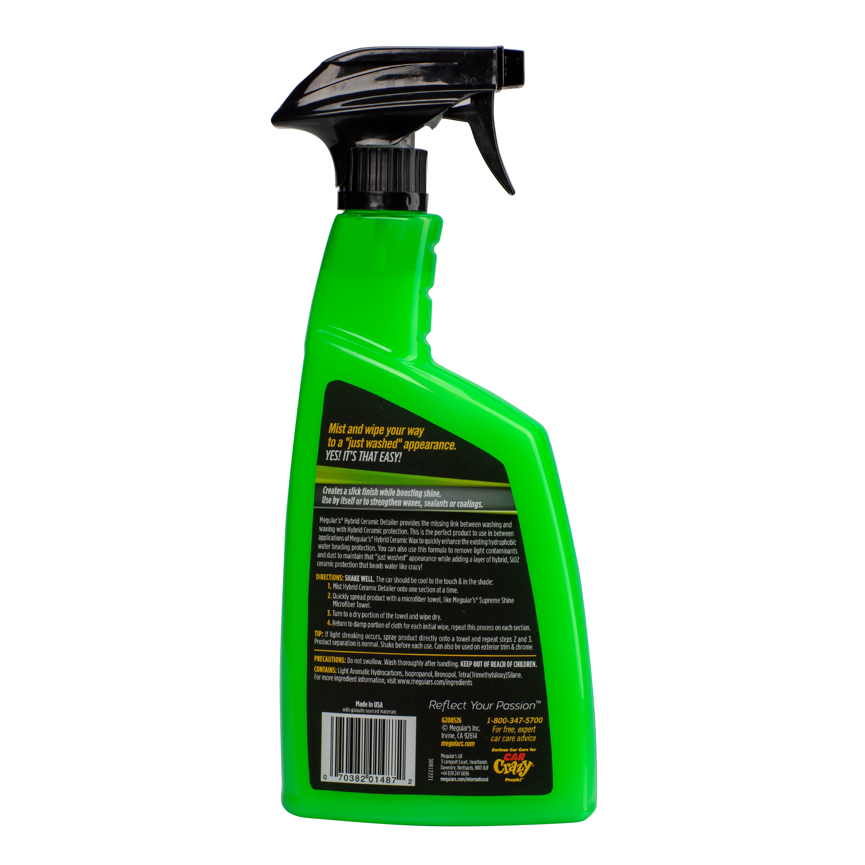 Meguiar's Detailer Cerámico Híbrido de 26 onzas para Limpieza Exterior de Autos G200526