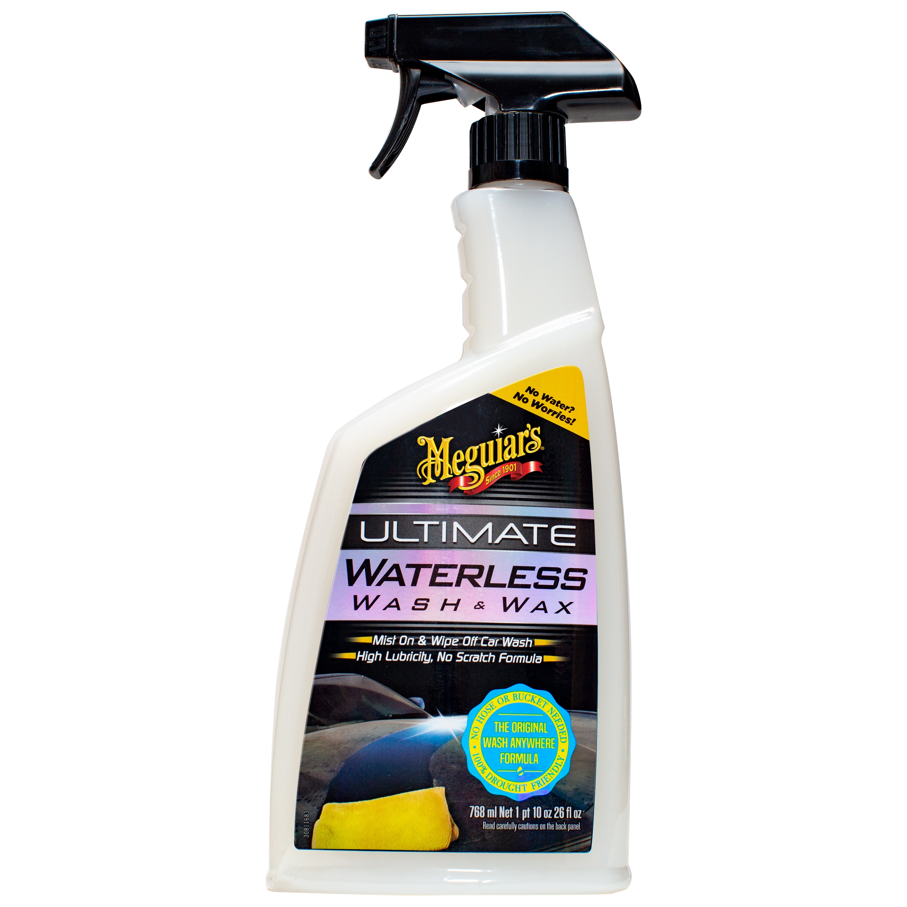 Meguiar's Ultimate Waterless Lavado/Cera para Exterior de Auto 26 Onzas Líquidas G3626