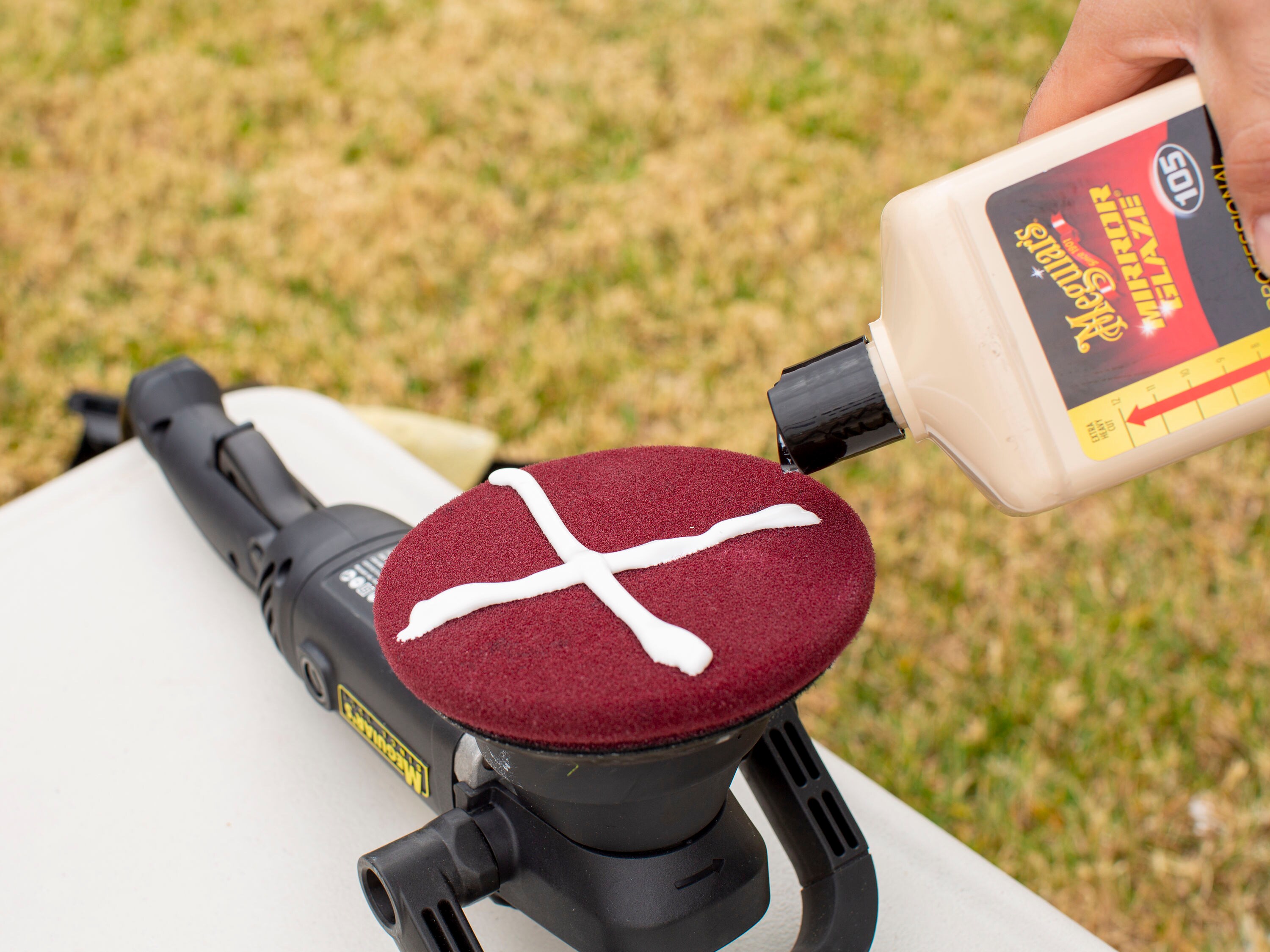 Meguiar's Mirror Glaze Ultra-Cut Compound de 32 onzas líquidas para lavado de exteriores de autos M10532
