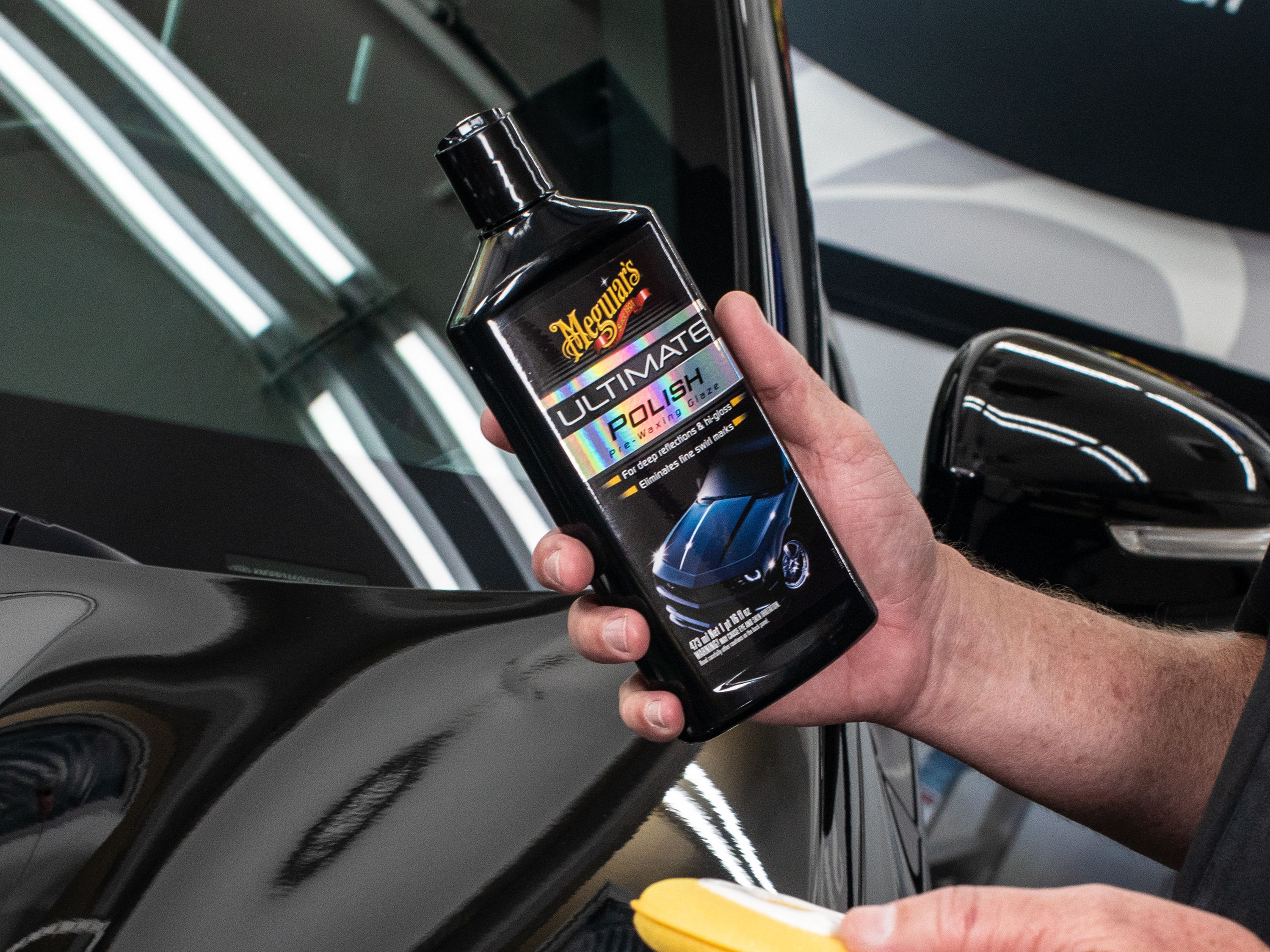 Pulidor Ultimate Pre-Encerado de Meguiar's 16 onzas líquidas para lavado de exterior de automóviles G19216