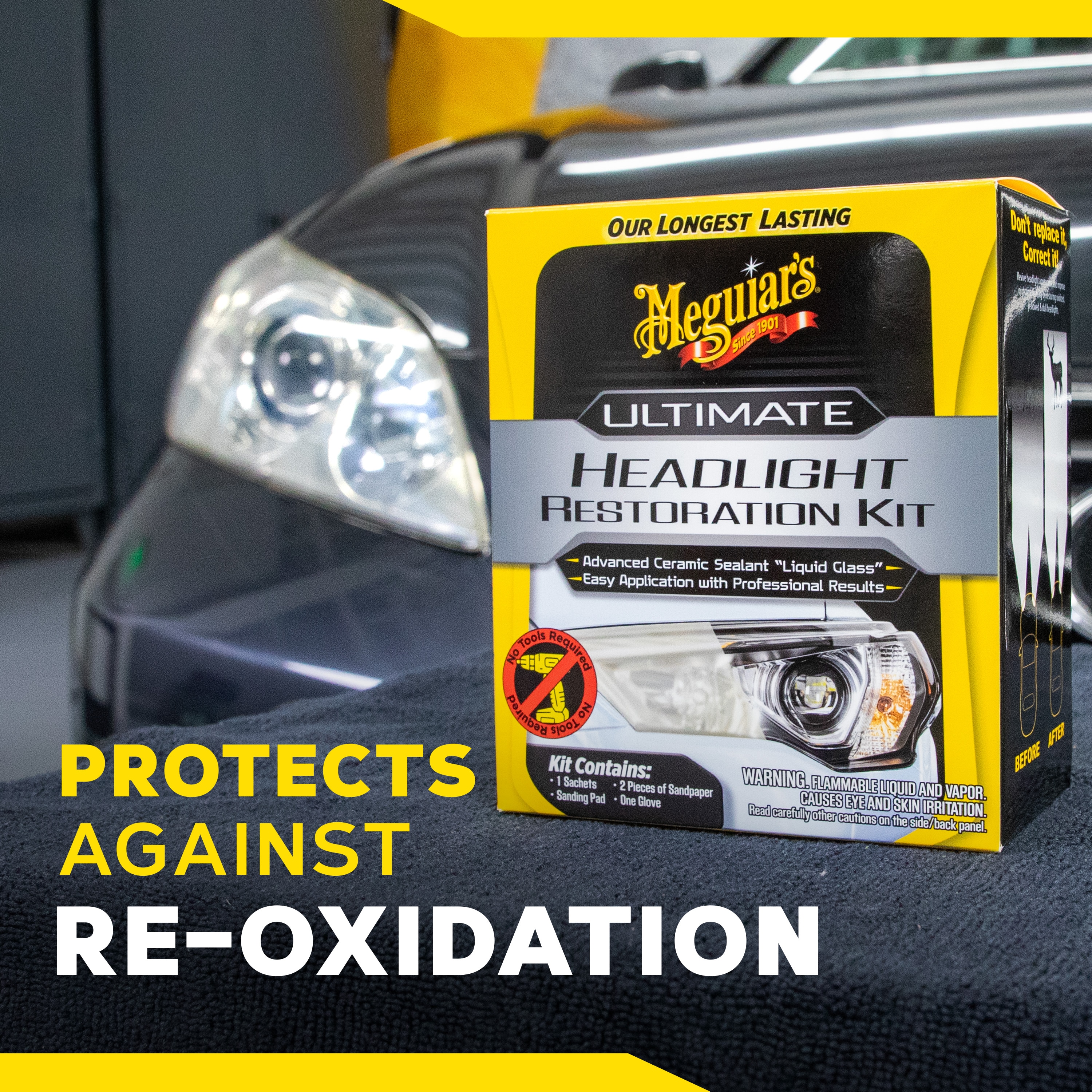 Kit de Restauración para Exteriores de Automóvil Meguiar's Ultimate Headlight de 1 Pieza G2990SRP