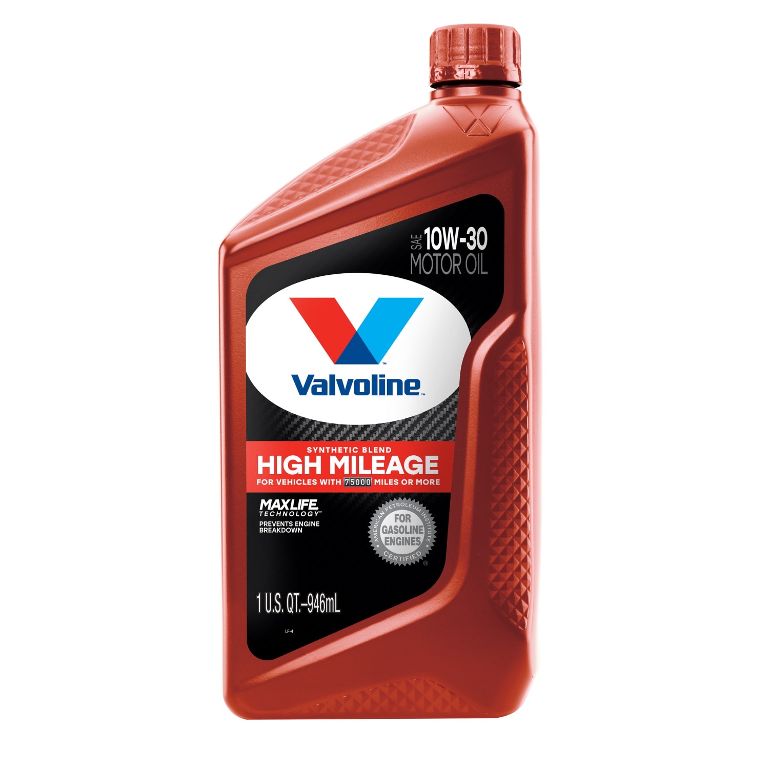 Aceite para motor Valvoline Maxlife para vehículos con alto kilometraje 10w-30 1 cuarto 797976