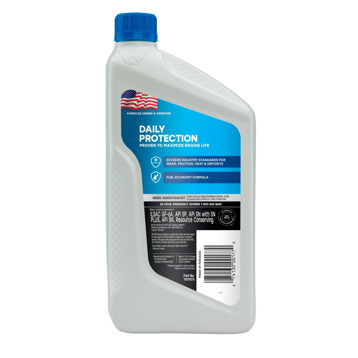 Aceite para motor Valvoline SAE 5w-30 - 1 cuarto 797975