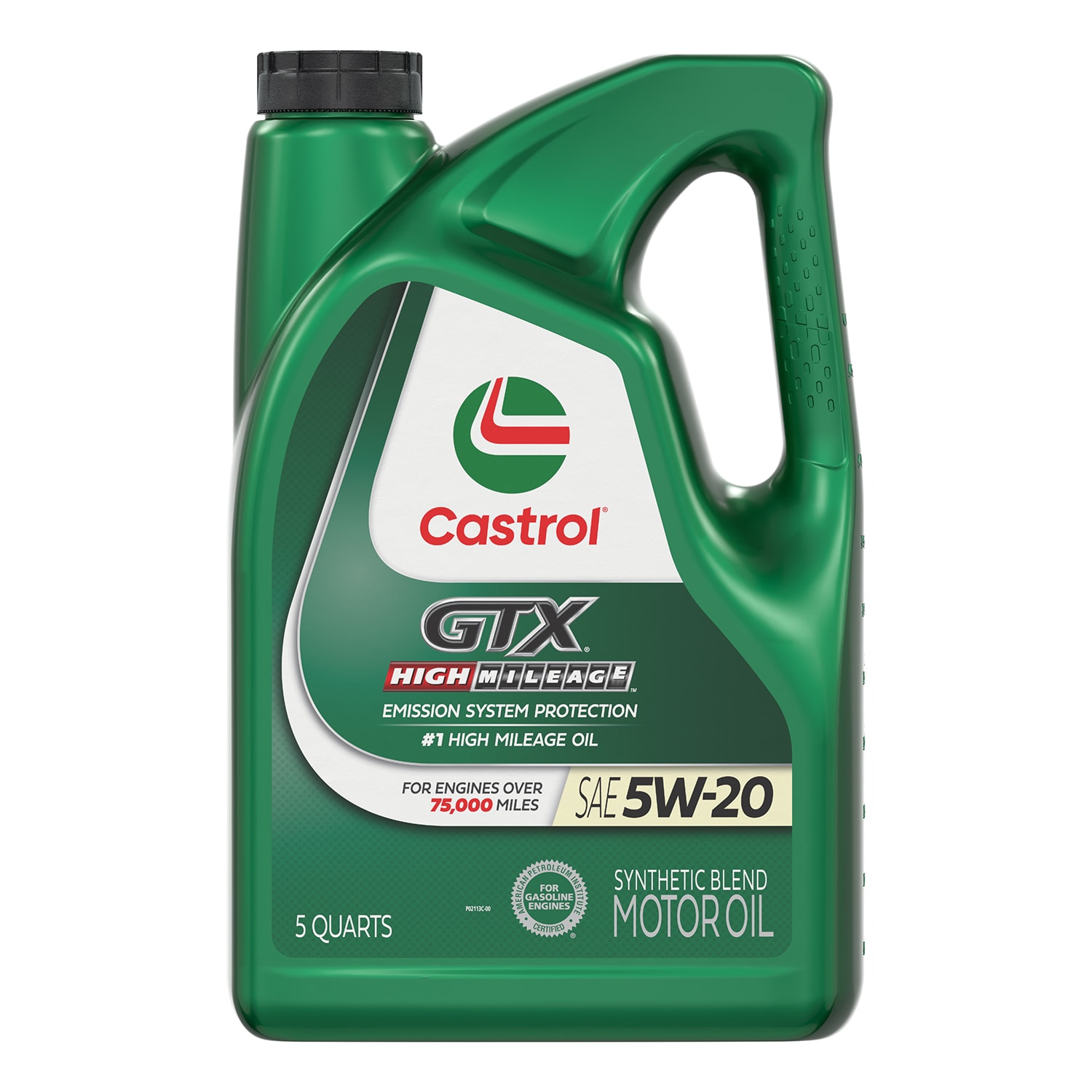 Aceite para motor semisintético de alto rendimiento GTX High Mileage 5W-20 de CASTROL, 5 litros