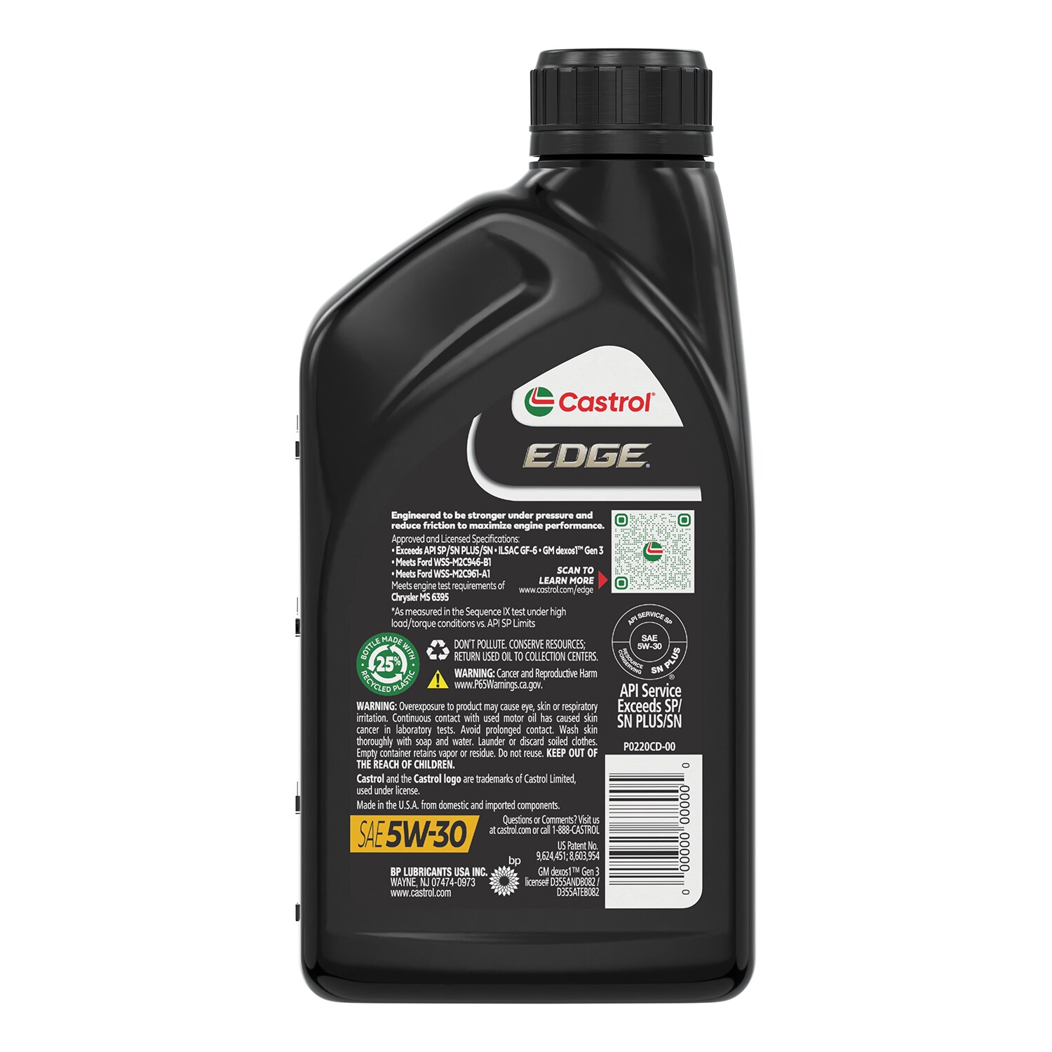 CASTROL Edge 5w-30 en 1 cuarto de galón para automóviles de alto rendimiento