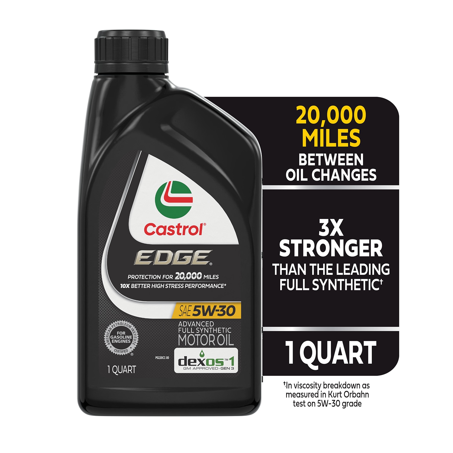CASTROL Edge 5w-30 en 1 cuarto de galón para automóviles de alto rendimiento
