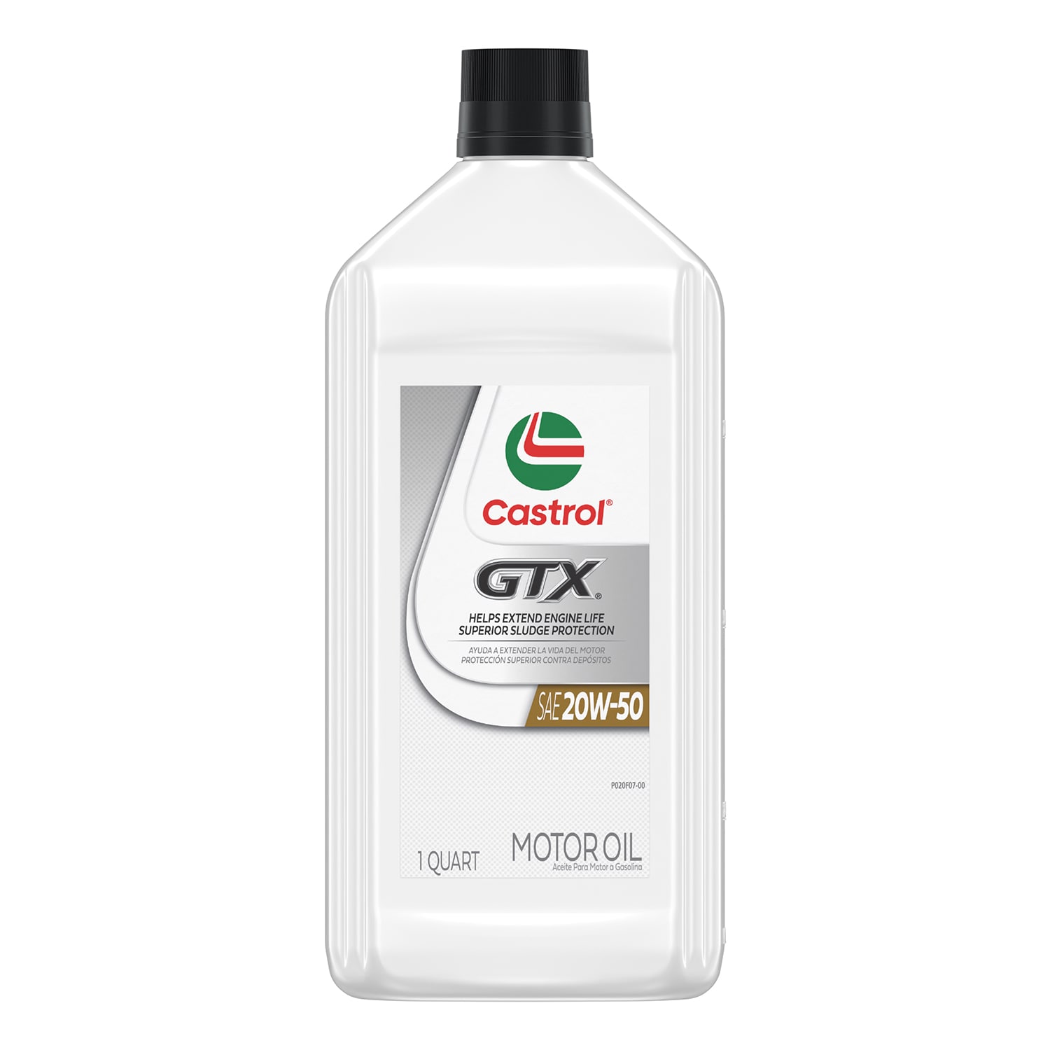 Aceite para motor convencional CASTROL GTX 20W-50, 1 cuarto 151A8E