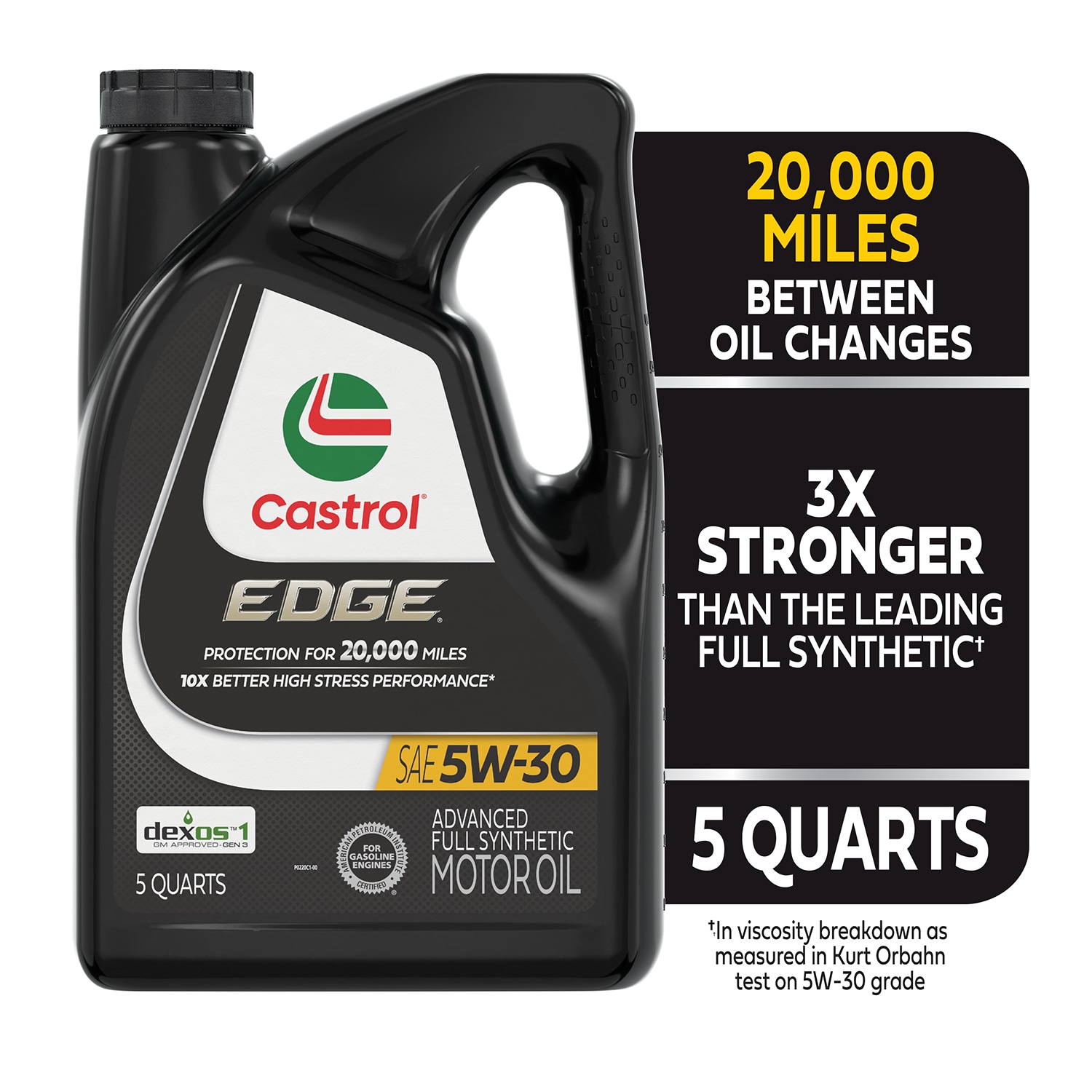 Aceite de Motor Sintético Avanzado CASTROL EDGE 5W-30, 1 Cuarto