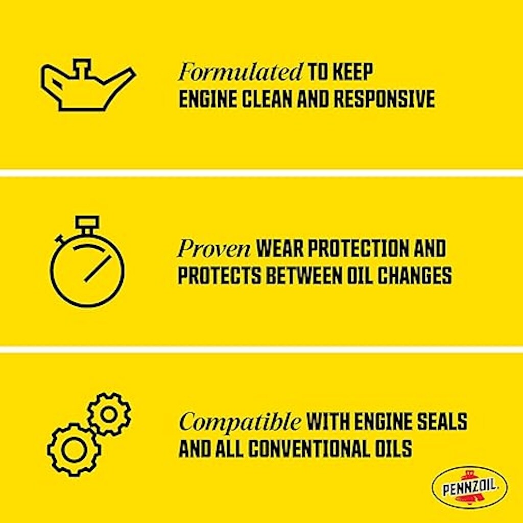 Aceite de motor convencional Pennzoil de 1 cuarto 5W-20 para motores de gasolina, RV y ATV/UTV