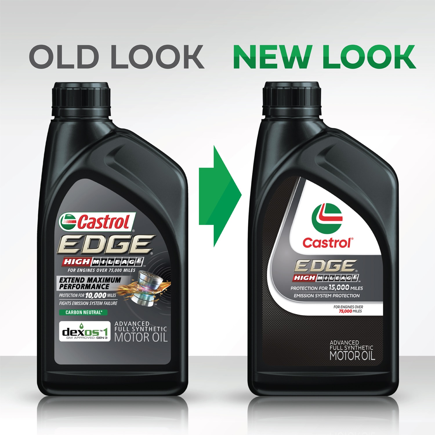 Aceite de motor sintético completo Castrol EDGE High Mileage 5W-30 para vehículos de alto kilometraje, 1 cuarto