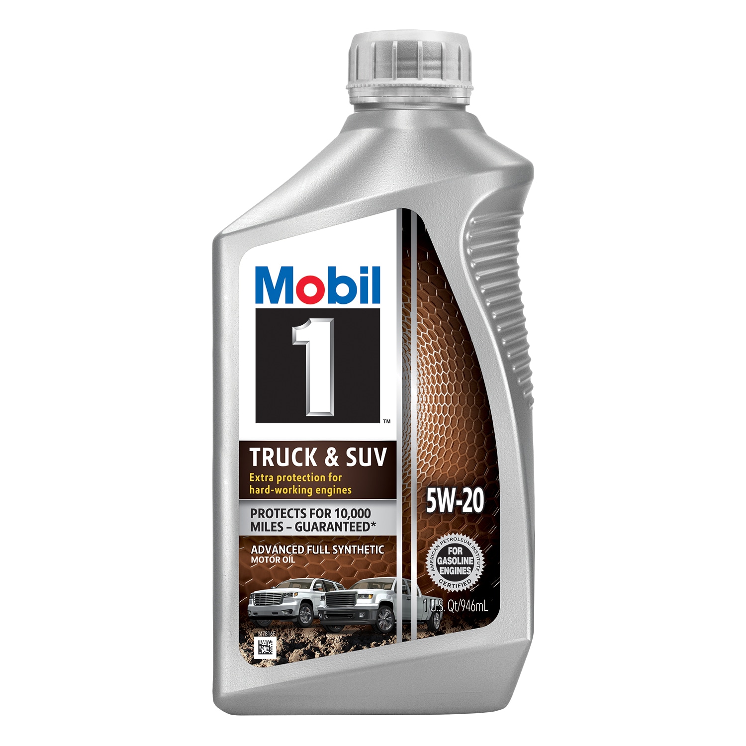 Aceite para motor Mobil 1 Mobil 1 Truck/Suv 5W20 en presentación de 946 ml.